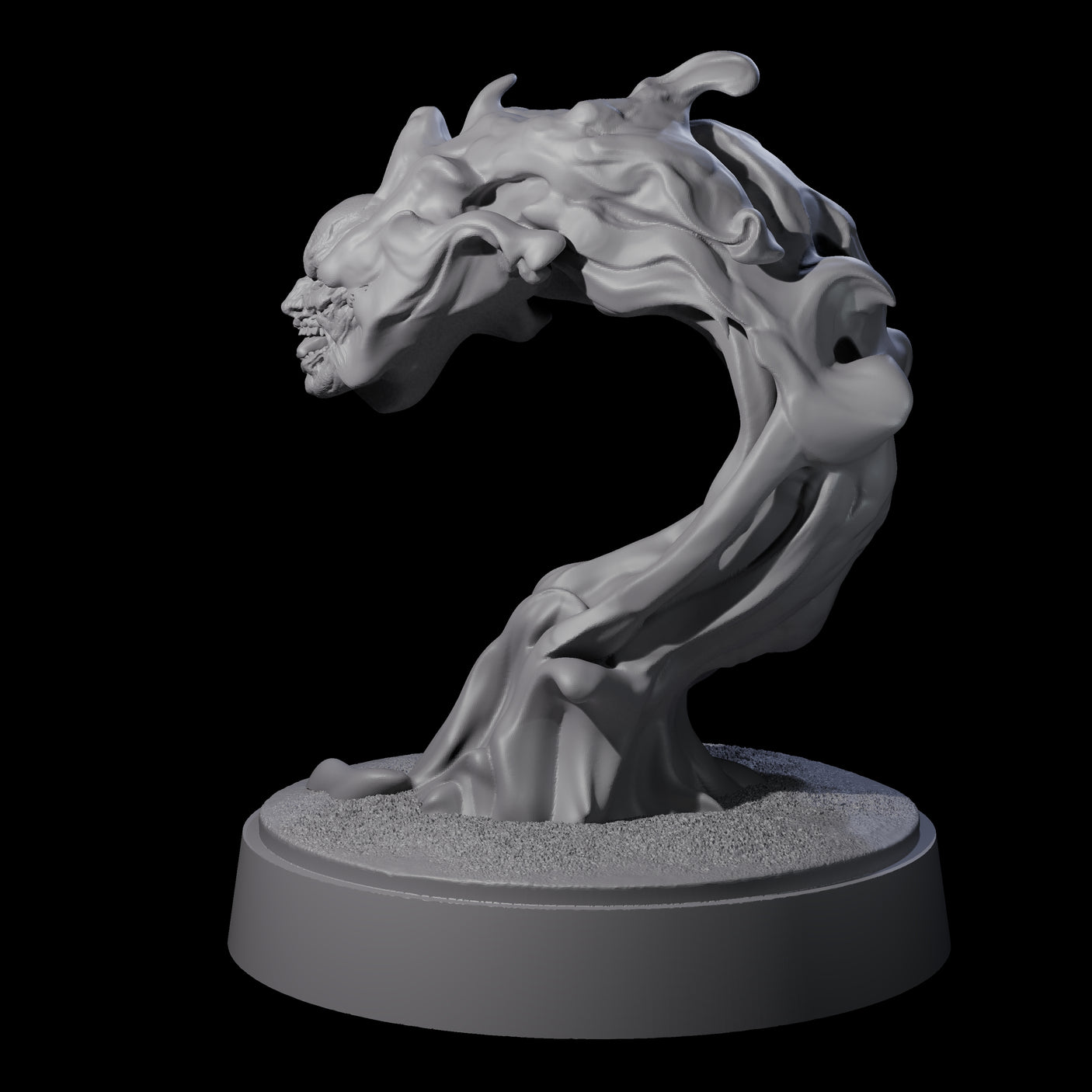 Spitting Flaming Skull A Miniature for Dungeons and Dragons, Pathfinder or other TTRPGs