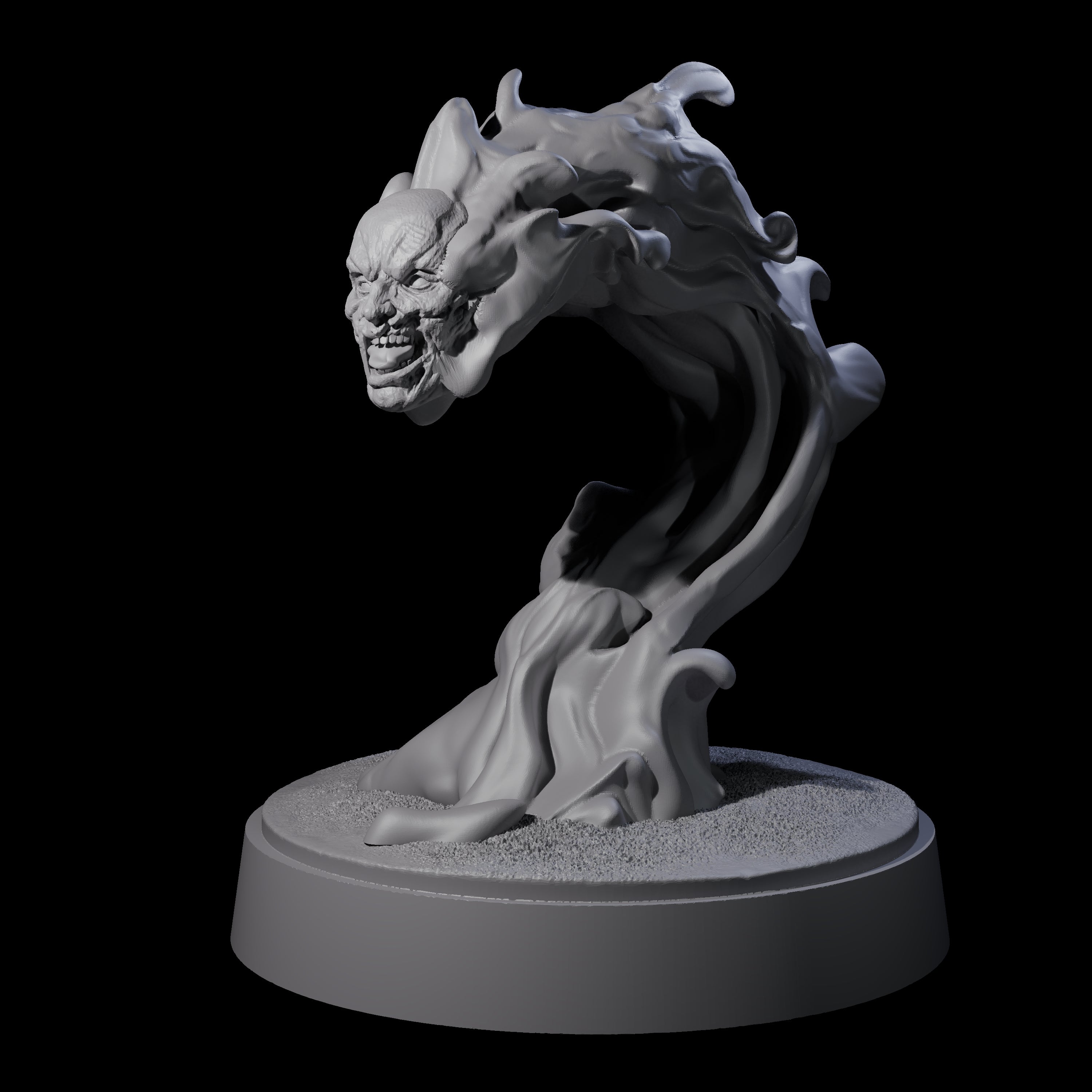 Spitting Flaming Skull A Miniature for Dungeons and Dragons, Pathfinder or other TTRPGs
