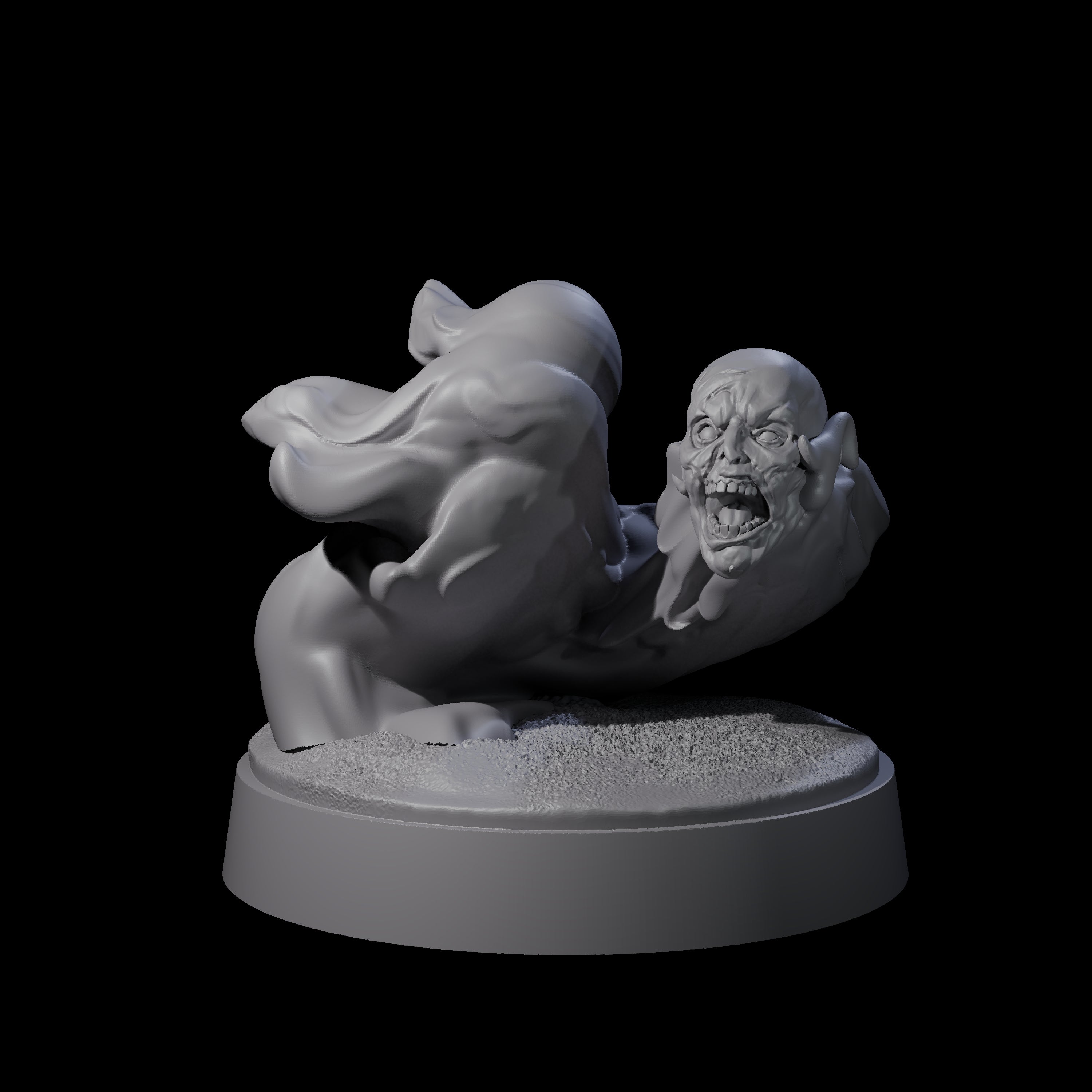 Spitting Flaming Skull B Miniature for Dungeons and Dragons, Pathfinder or other TTRPGs