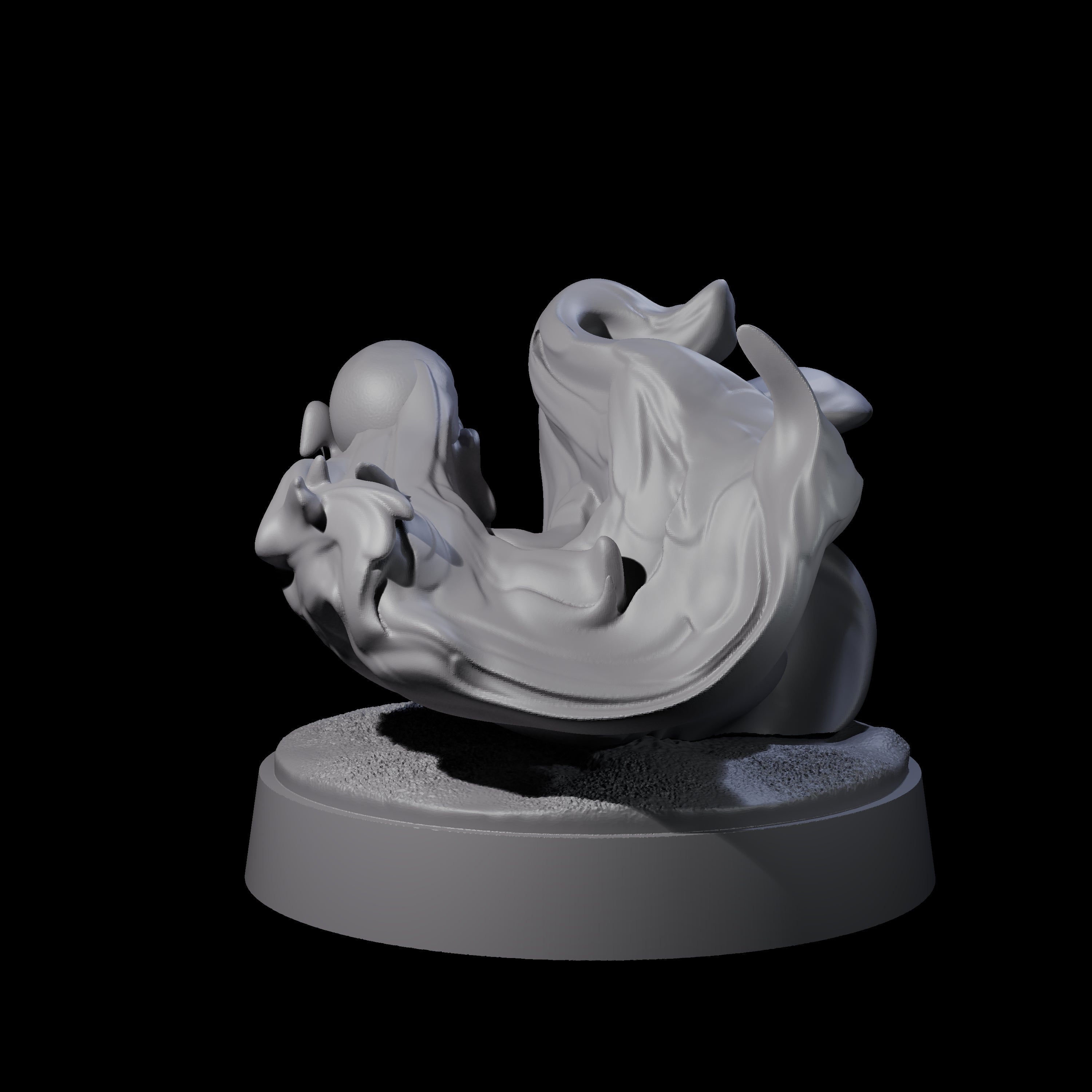 Spitting Flaming Skull B Miniature for Dungeons and Dragons, Pathfinder or other TTRPGs