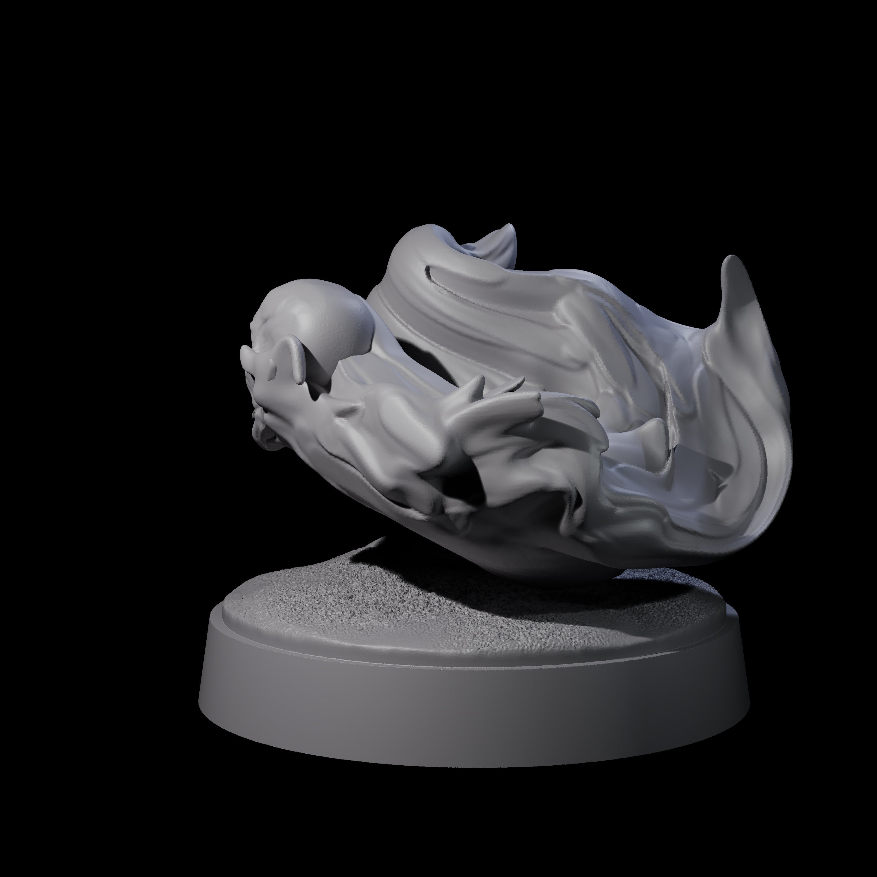 Spitting Flaming Skull B Miniature for Dungeons and Dragons, Pathfinder or other TTRPGs