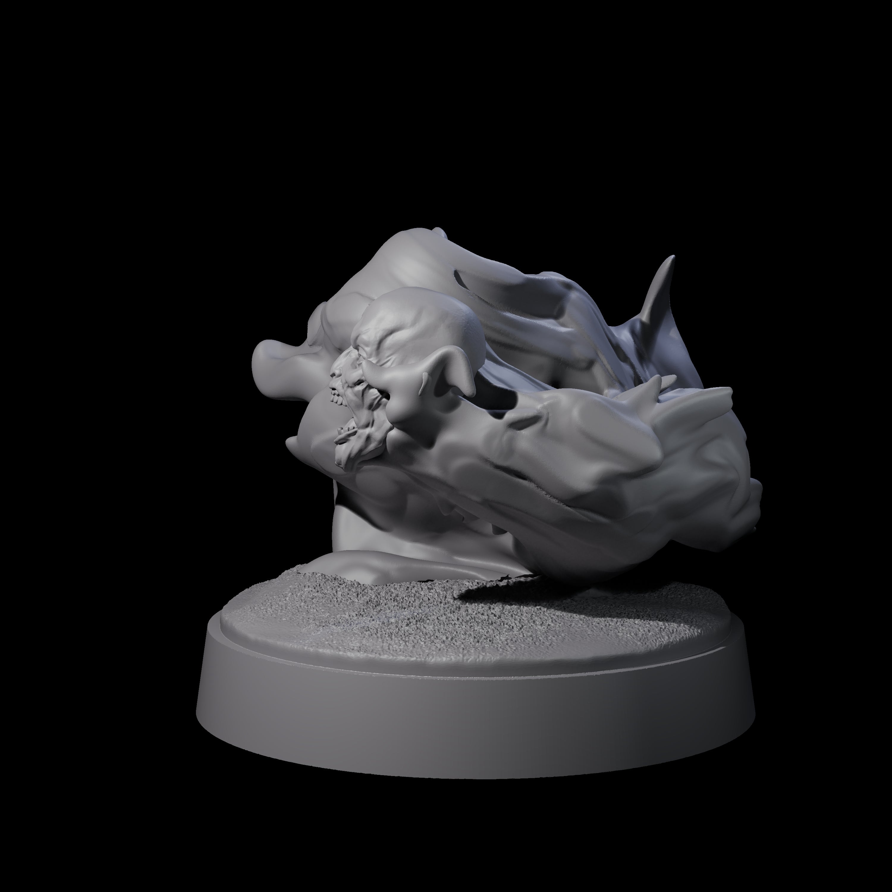 Spitting Flaming Skull B Miniature for Dungeons and Dragons, Pathfinder or other TTRPGs