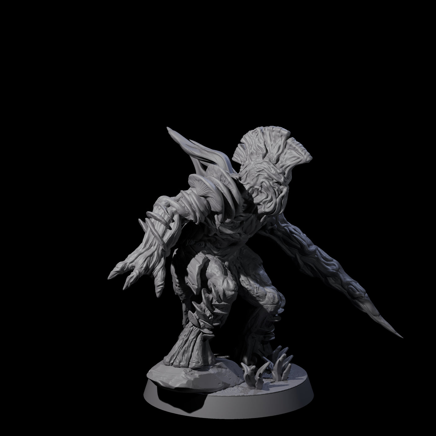 Spongy Myconid Warrior C Miniature for Dungeons and Dragons, Pathfinder or other TTRPGs