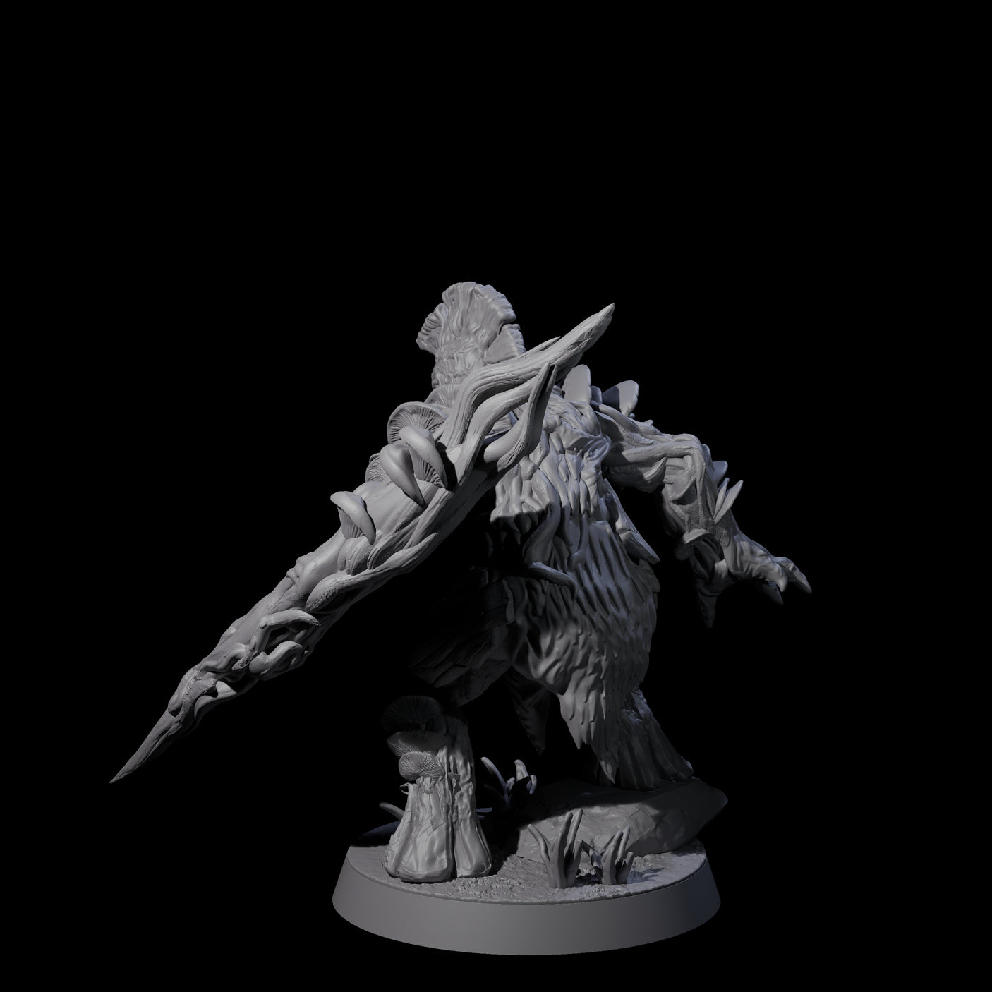 Spongy Myconid Warrior C Miniature for Dungeons and Dragons, Pathfinder or other TTRPGs
