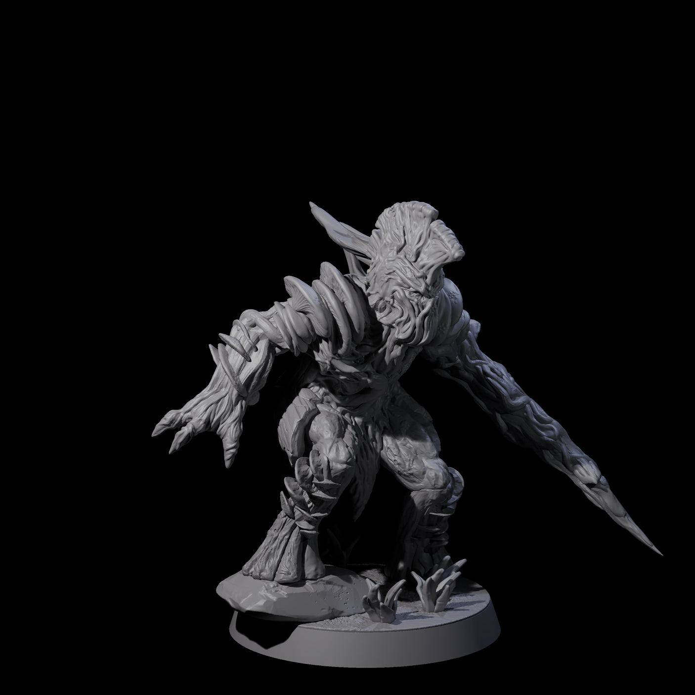 Spongy Myconid Warrior C Miniature for Dungeons and Dragons, Pathfinder or other TTRPGs