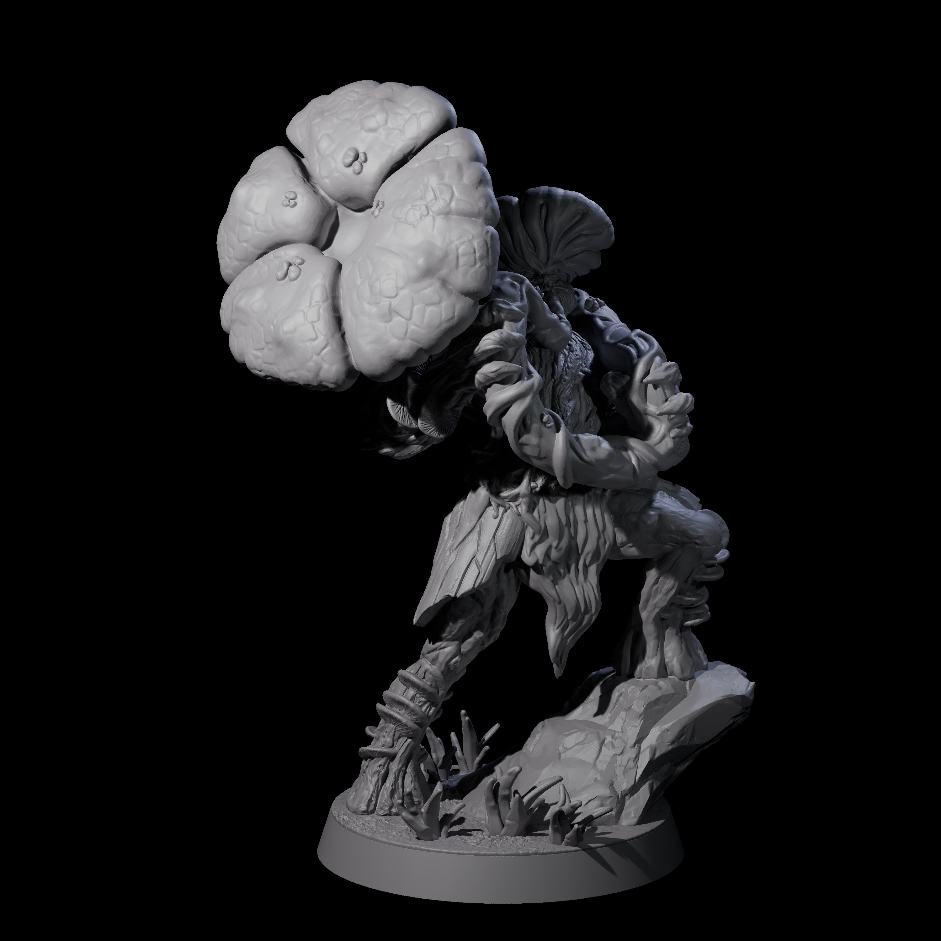 Spongy Myconid Warrior D Miniature for Dungeons and Dragons, Pathfinder or other TTRPGs