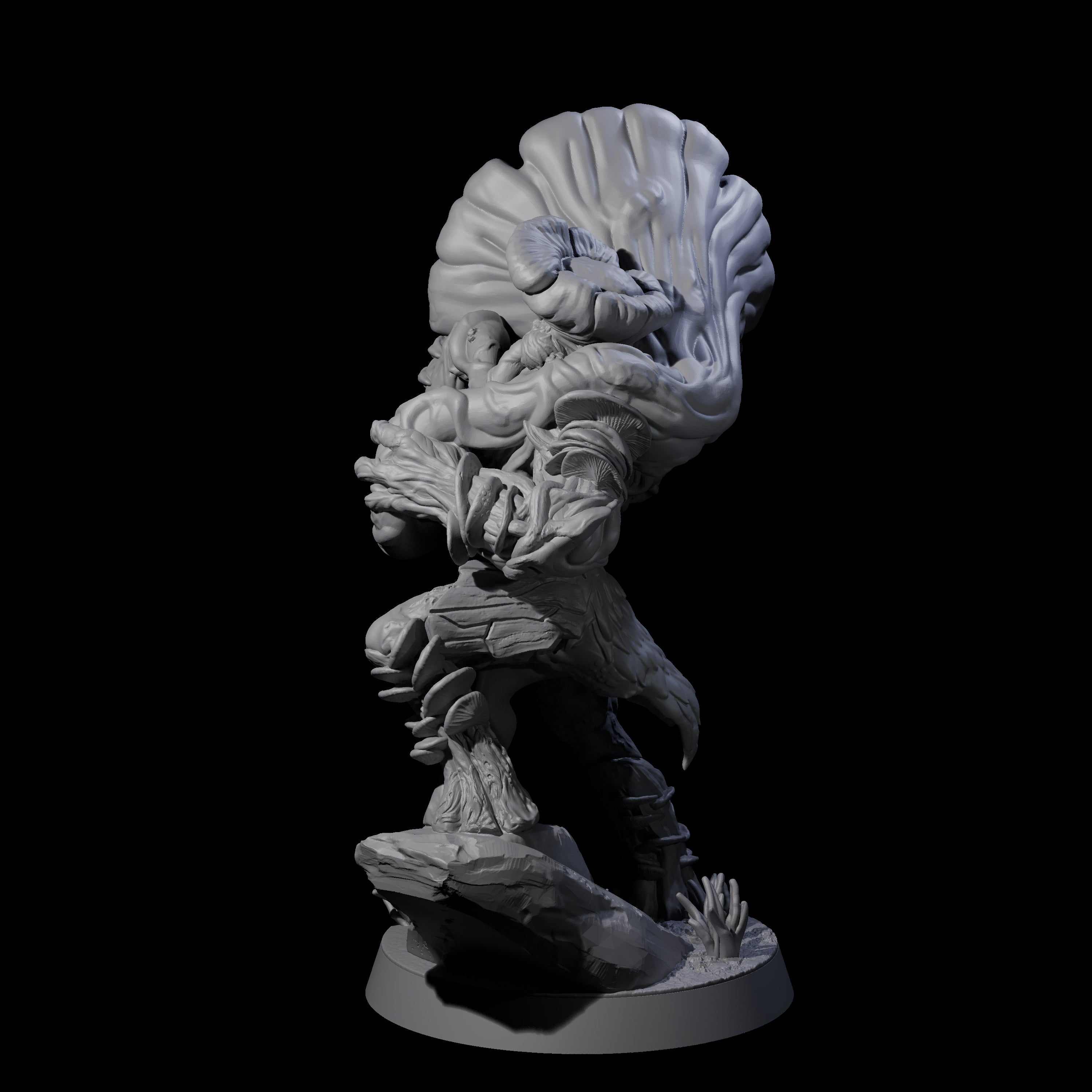 Spongy Myconid Warrior D Miniature for Dungeons and Dragons, Pathfinder or other TTRPGs