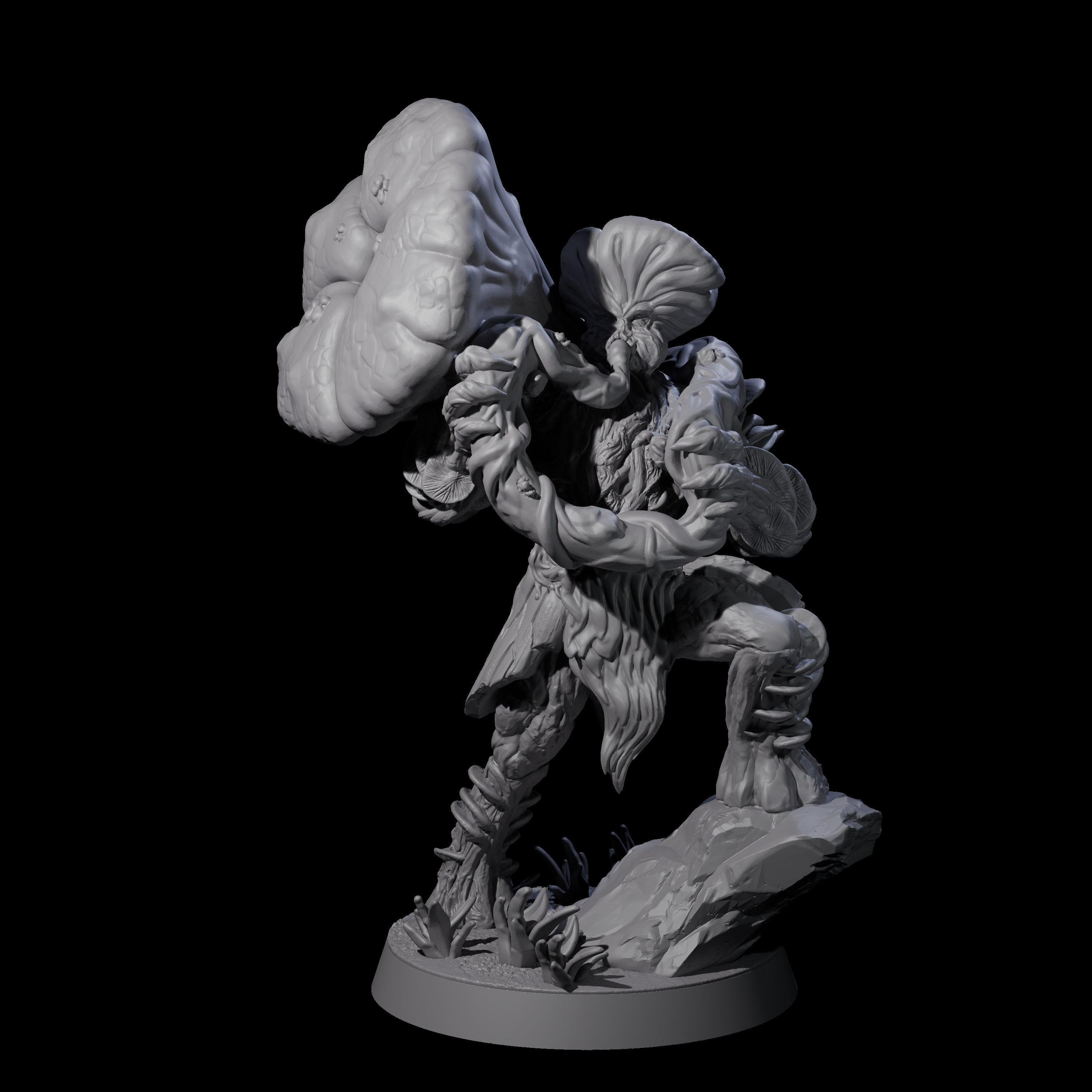 Spongy Myconid Warrior D Miniature for Dungeons and Dragons, Pathfinder or other TTRPGs