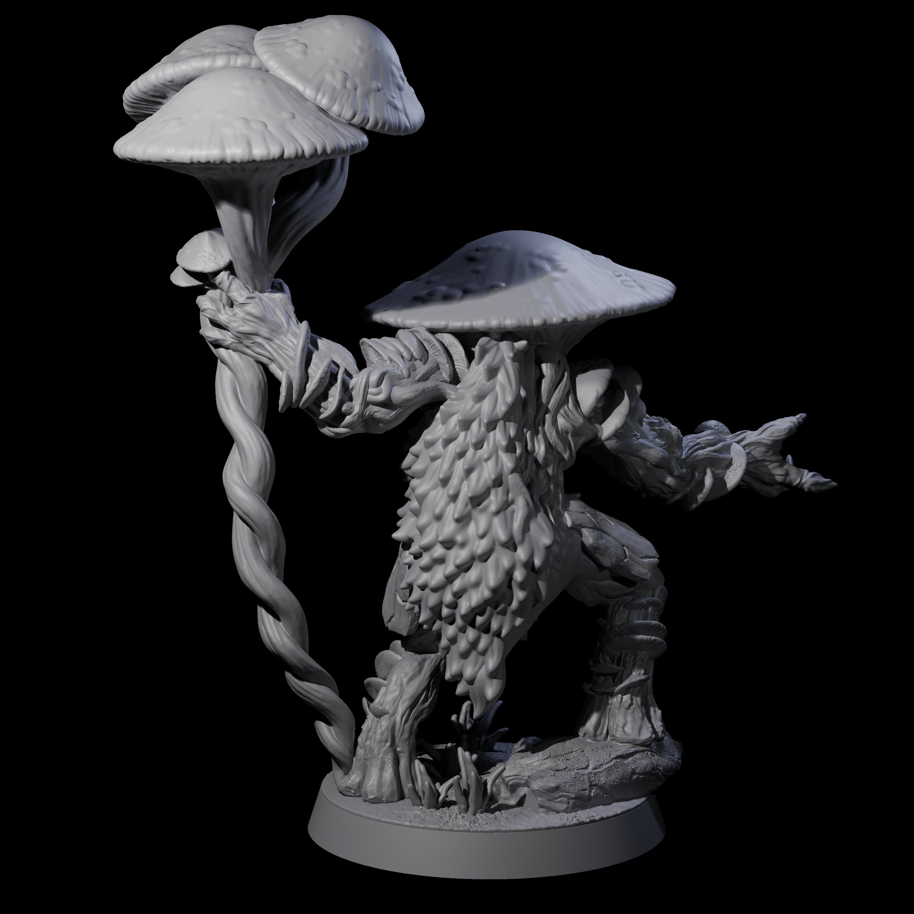 Spongy Myconid Warrior E Miniature for Dungeons and Dragons, Pathfinder or other TTRPGs