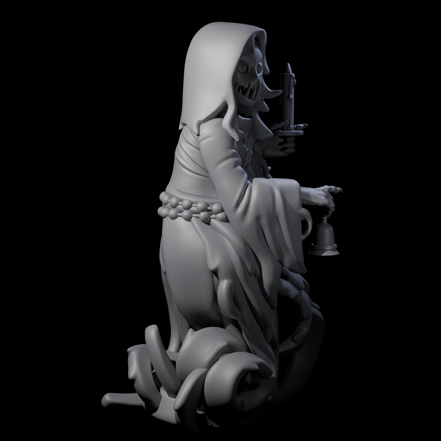 Spooky Staring Ghost Miniature for Dungeons and Dragons, Pathfinder or other TTRPGs
