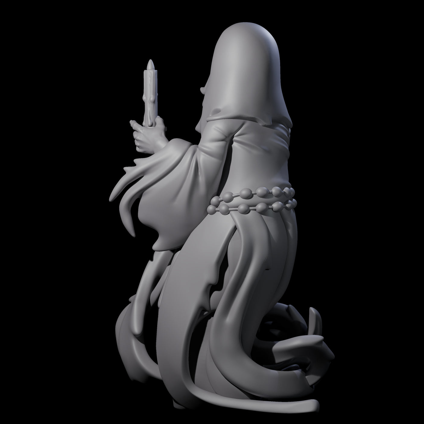 Spooky Staring Ghost Miniature for Dungeons and Dragons, Pathfinder or other TTRPGs