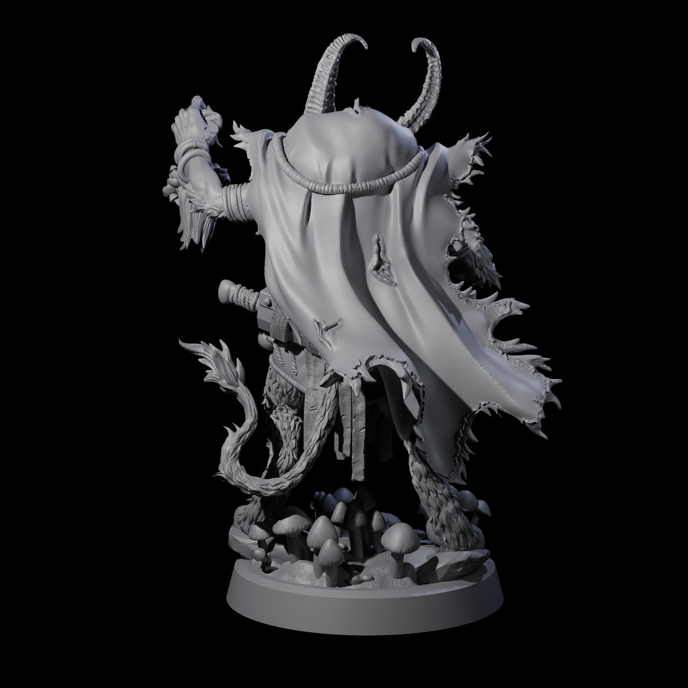 Spores Moulds and Fungus Satyr Trader Miniature for Dungeons and Dragons, Pathfinder or other TTRPGs