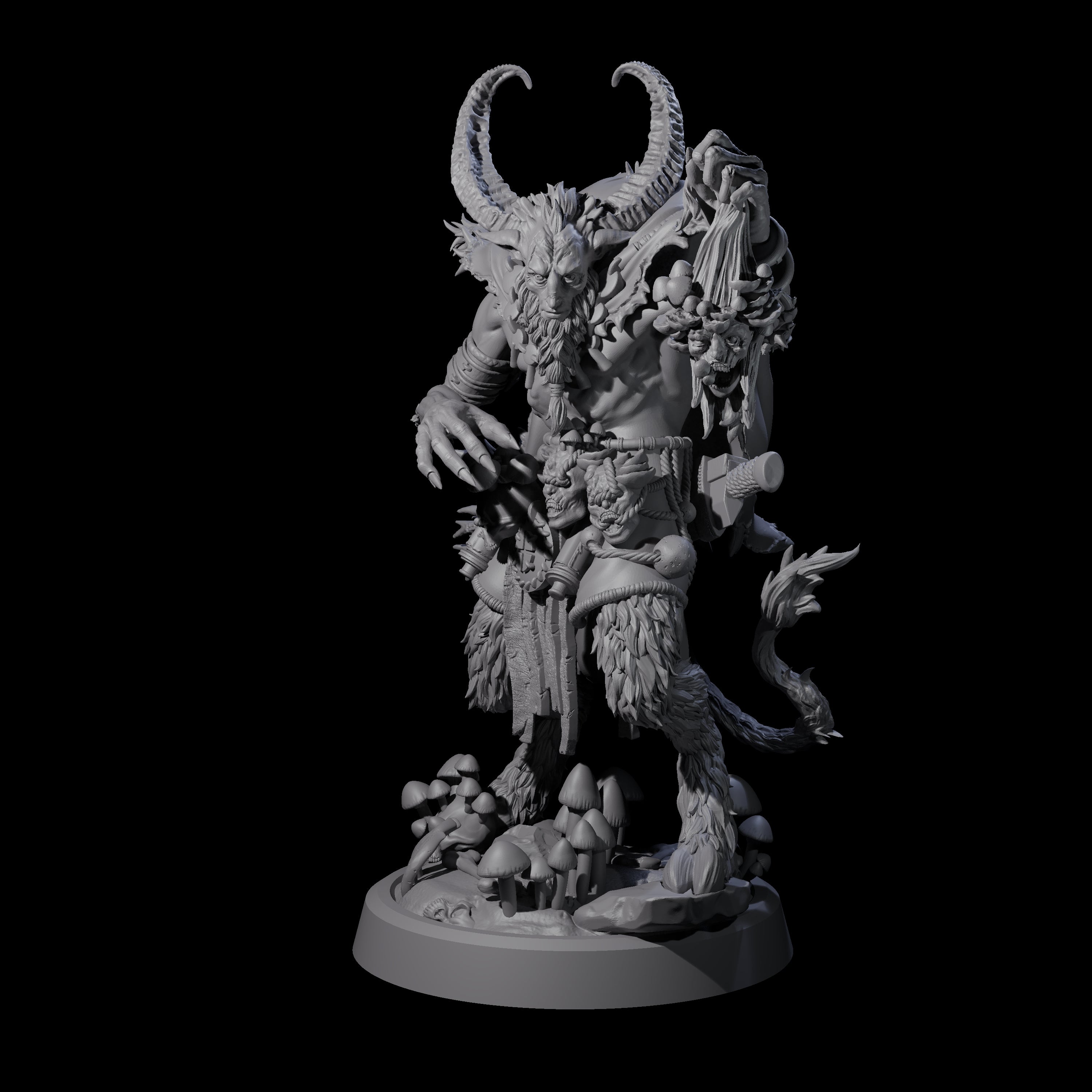 Spores Moulds and Fungus Satyr Trader Miniature for Dungeons and Dragons, Pathfinder or other TTRPGs