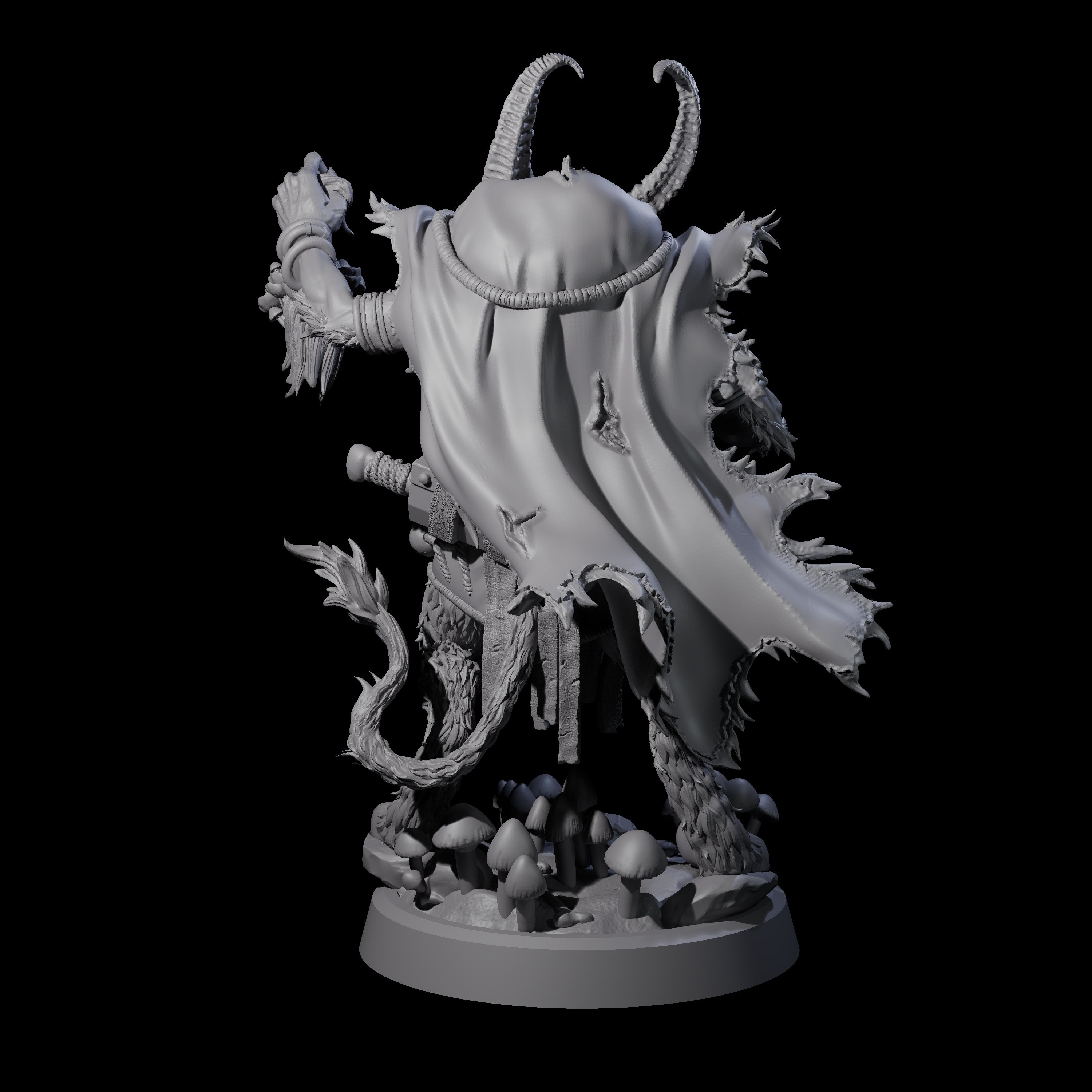 Spores Moulds and Fungus Satyr Trader Miniature for Dungeons and Dragons, Pathfinder or other TTRPGs