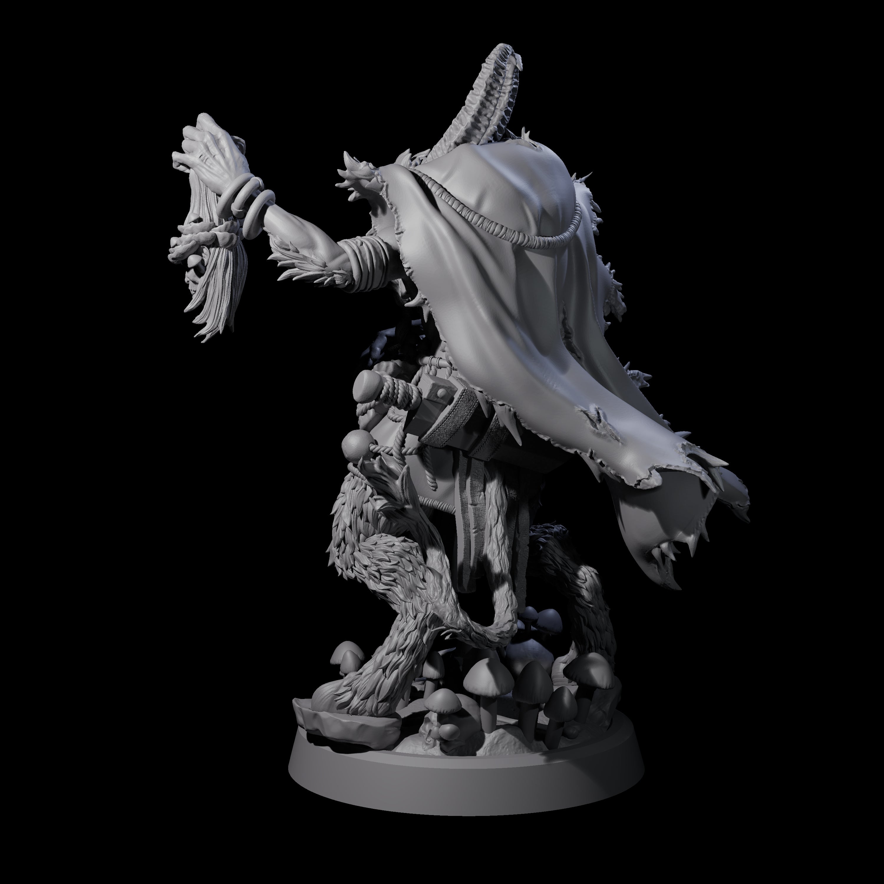 Spores Moulds and Fungus Satyr Trader Miniature for Dungeons and Dragons, Pathfinder or other TTRPGs