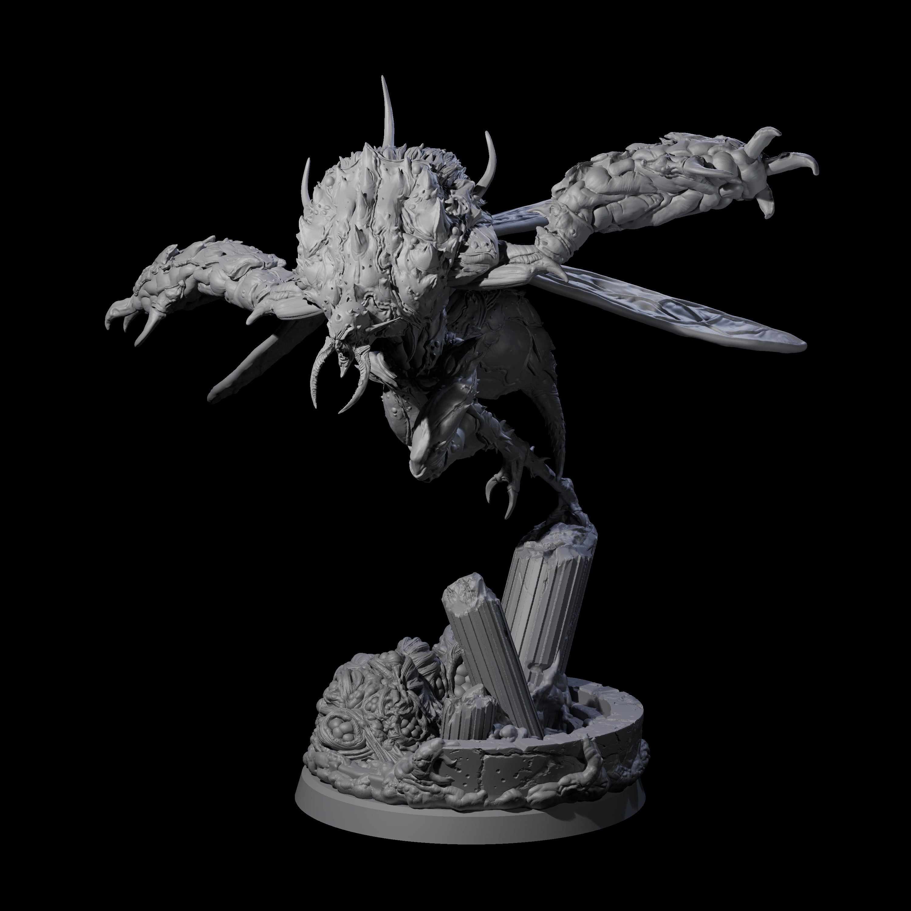 Springing Hive Sentinel A Miniature for Dungeons and Dragons, Pathfinder or other TTRPGs