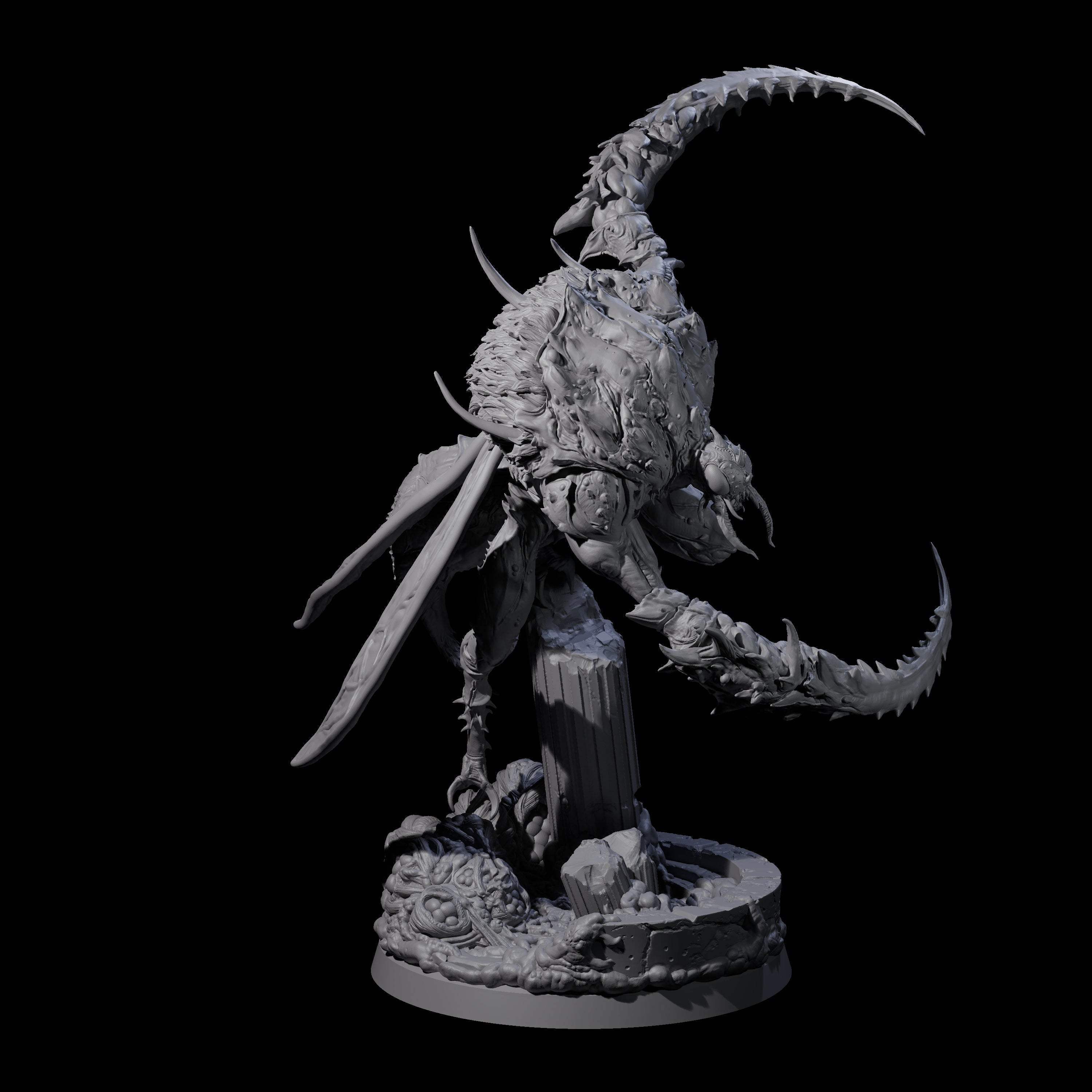 Springing Hive Sentinel B Miniature for Dungeons and Dragons, Pathfinder or other TTRPGs