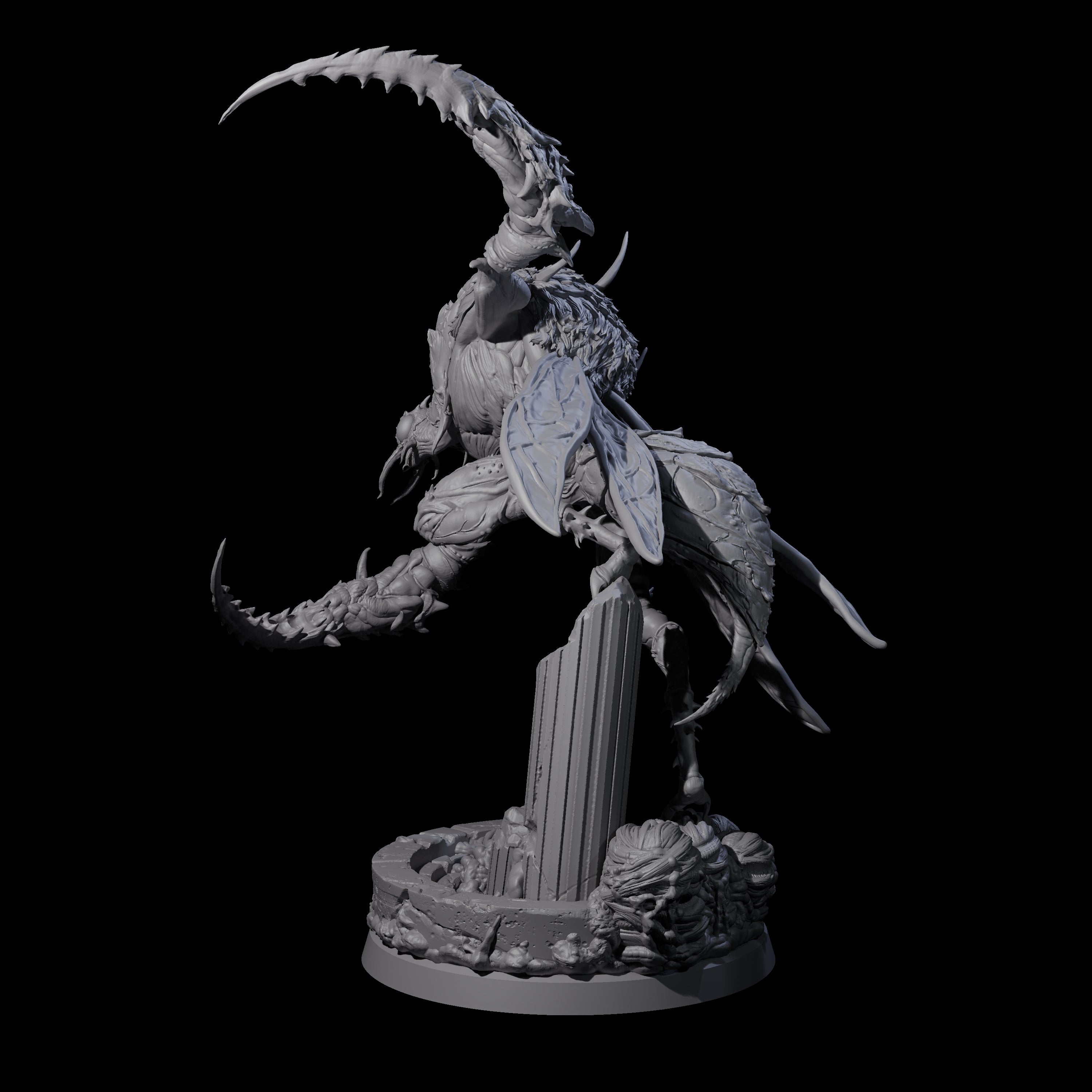 Springing Hive Sentinel B Miniature for Dungeons and Dragons, Pathfinder or other TTRPGs