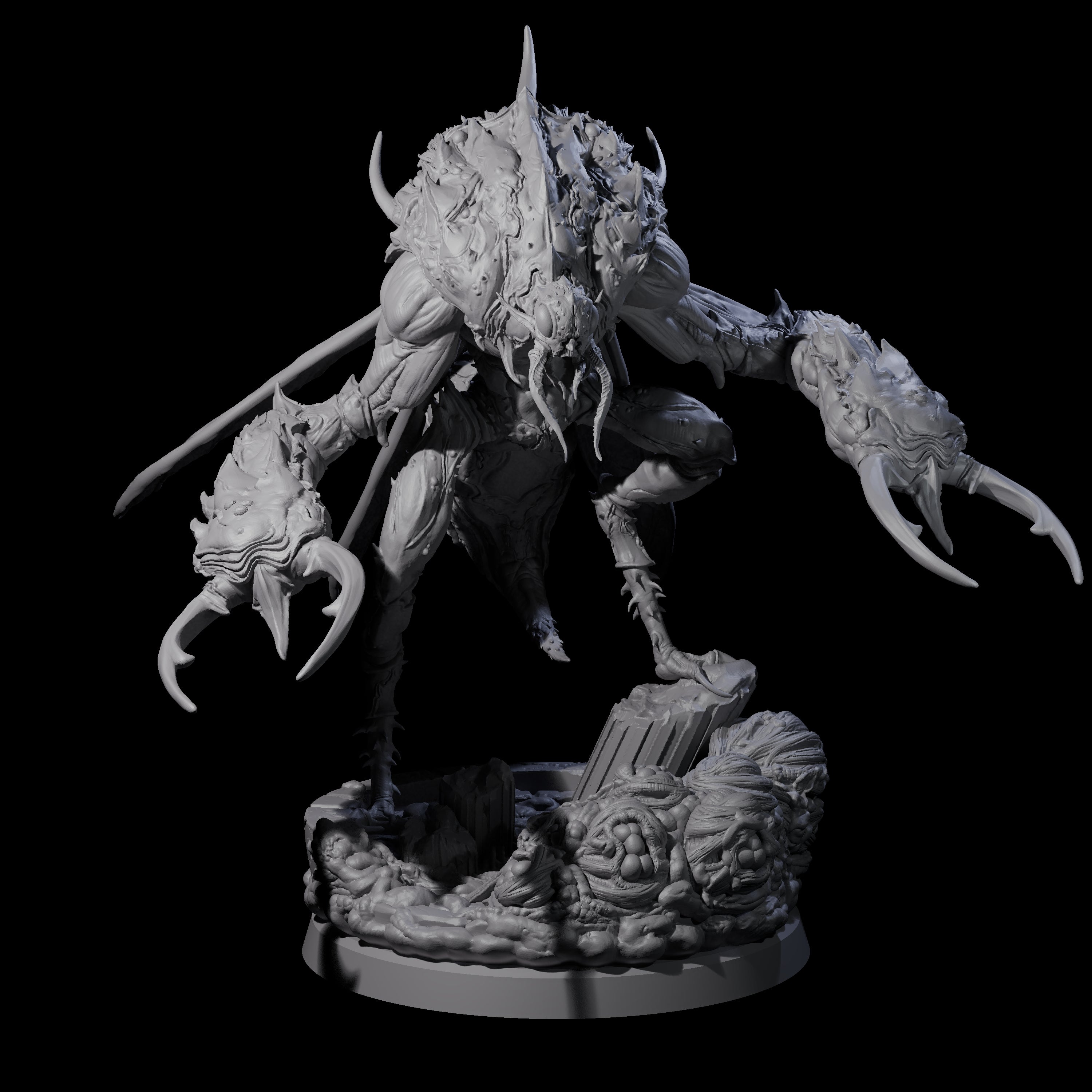 Springing Hive Sentinel C Miniature for Dungeons and Dragons, Pathfinder or other TTRPGs