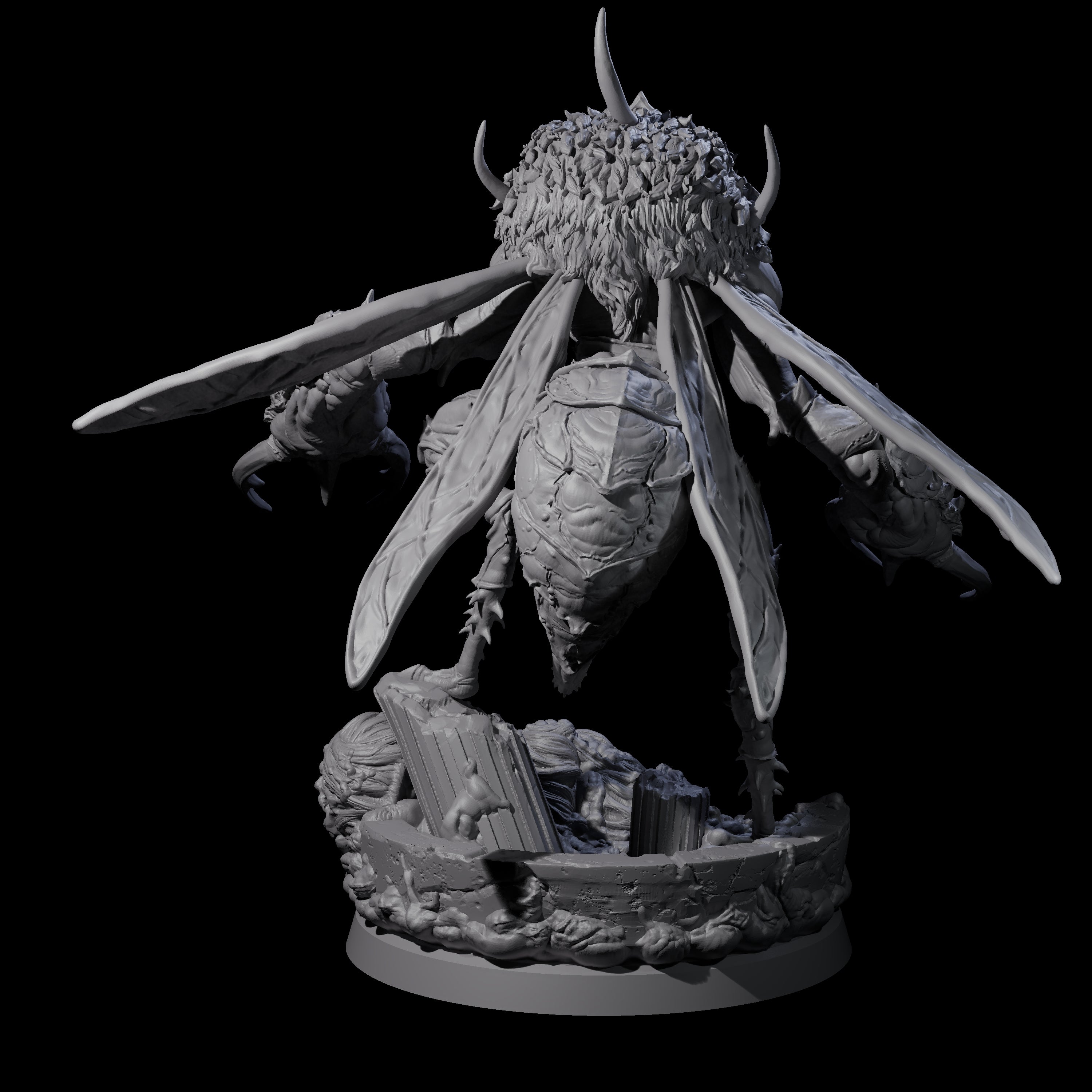 Springing Hive Sentinel C Miniature for Dungeons and Dragons, Pathfinder or other TTRPGs