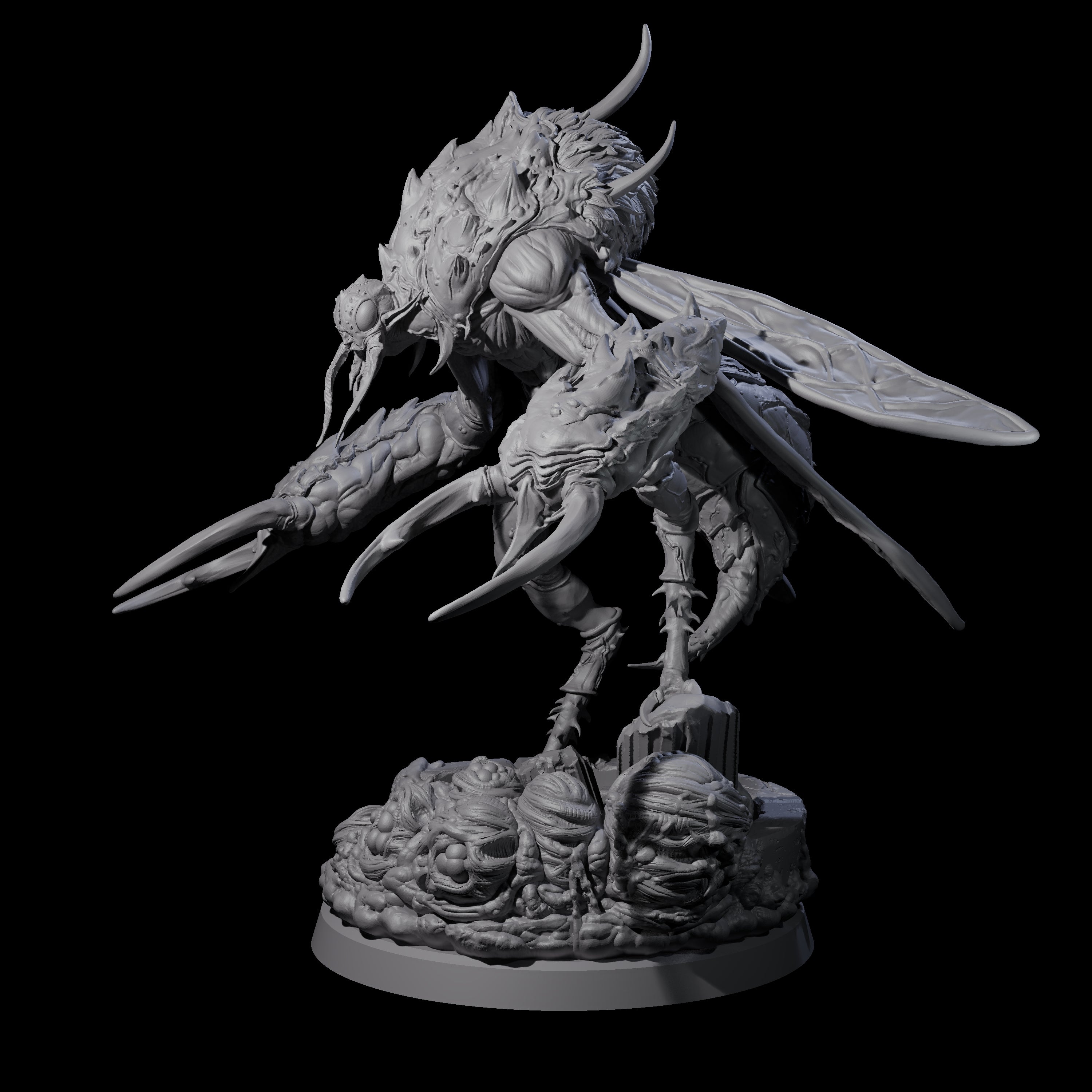 Springing Hive Sentinel C Miniature for Dungeons and Dragons, Pathfinder or other TTRPGs