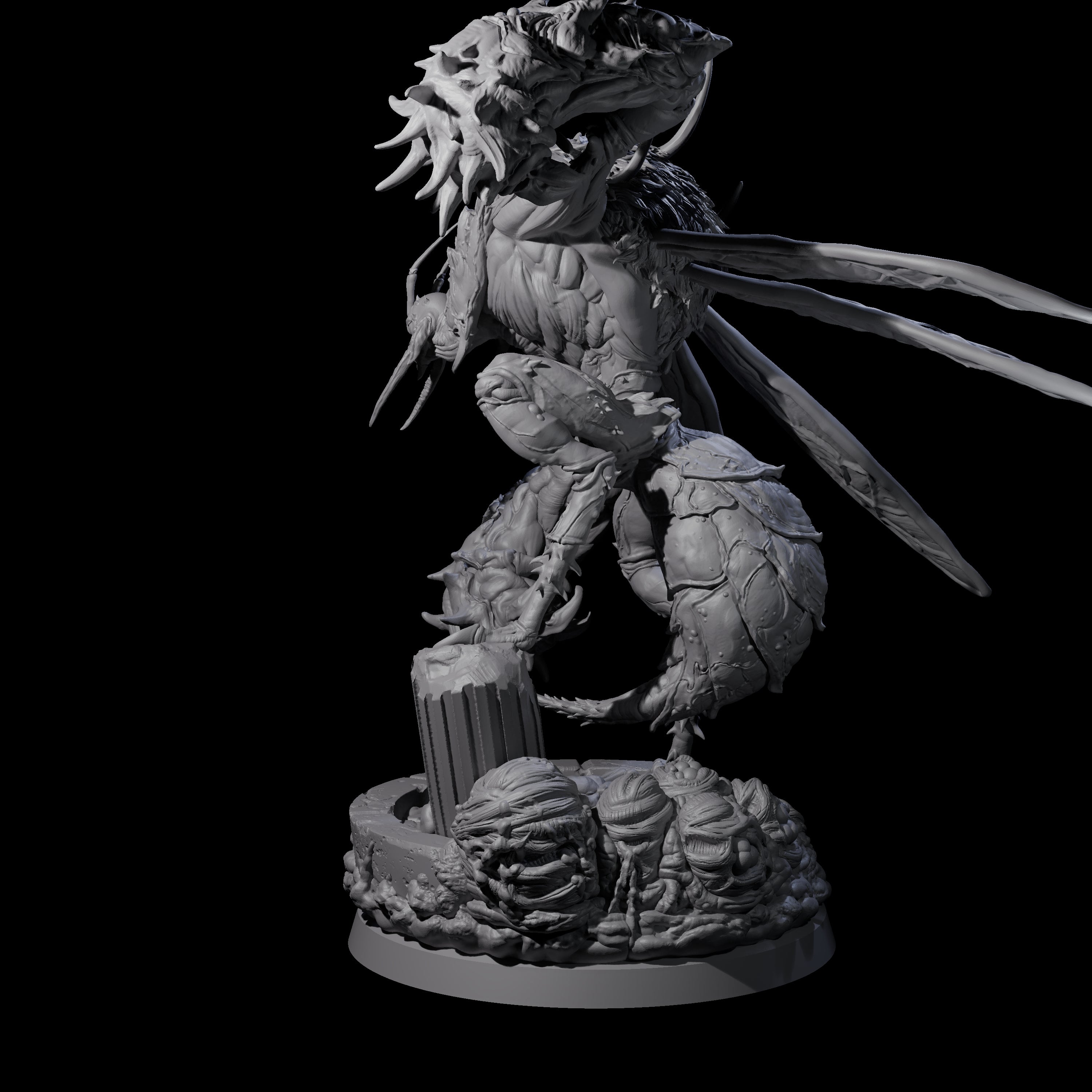 Springing Hive Sentinel D Miniature for Dungeons and Dragons, Pathfinder or other TTRPGs