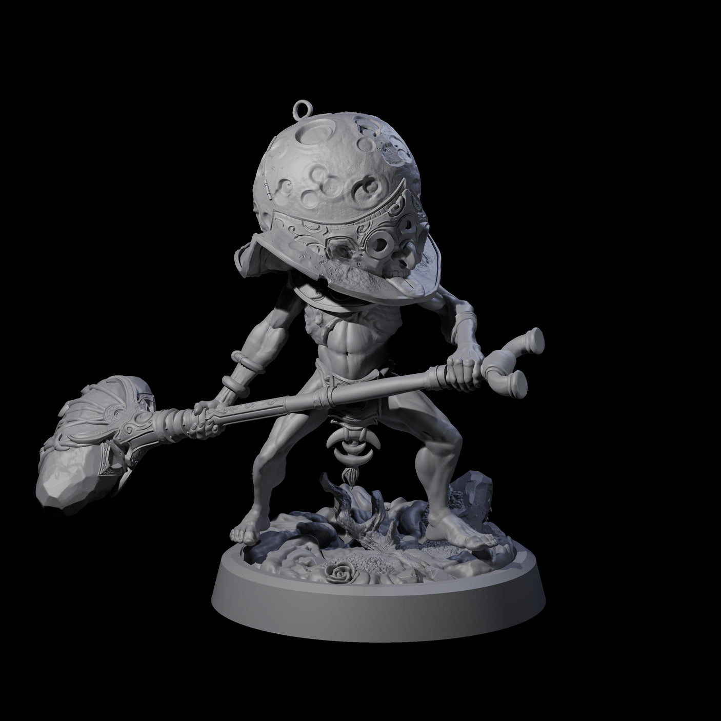 Spritely Azata Fighter A Miniature for Dungeons and Dragons, Pathfinder or other TTRPGs