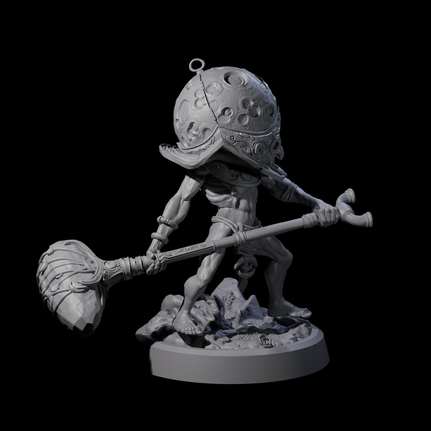 Spritely Azata Fighter A Miniature for Dungeons and Dragons, Pathfinder or other TTRPGs