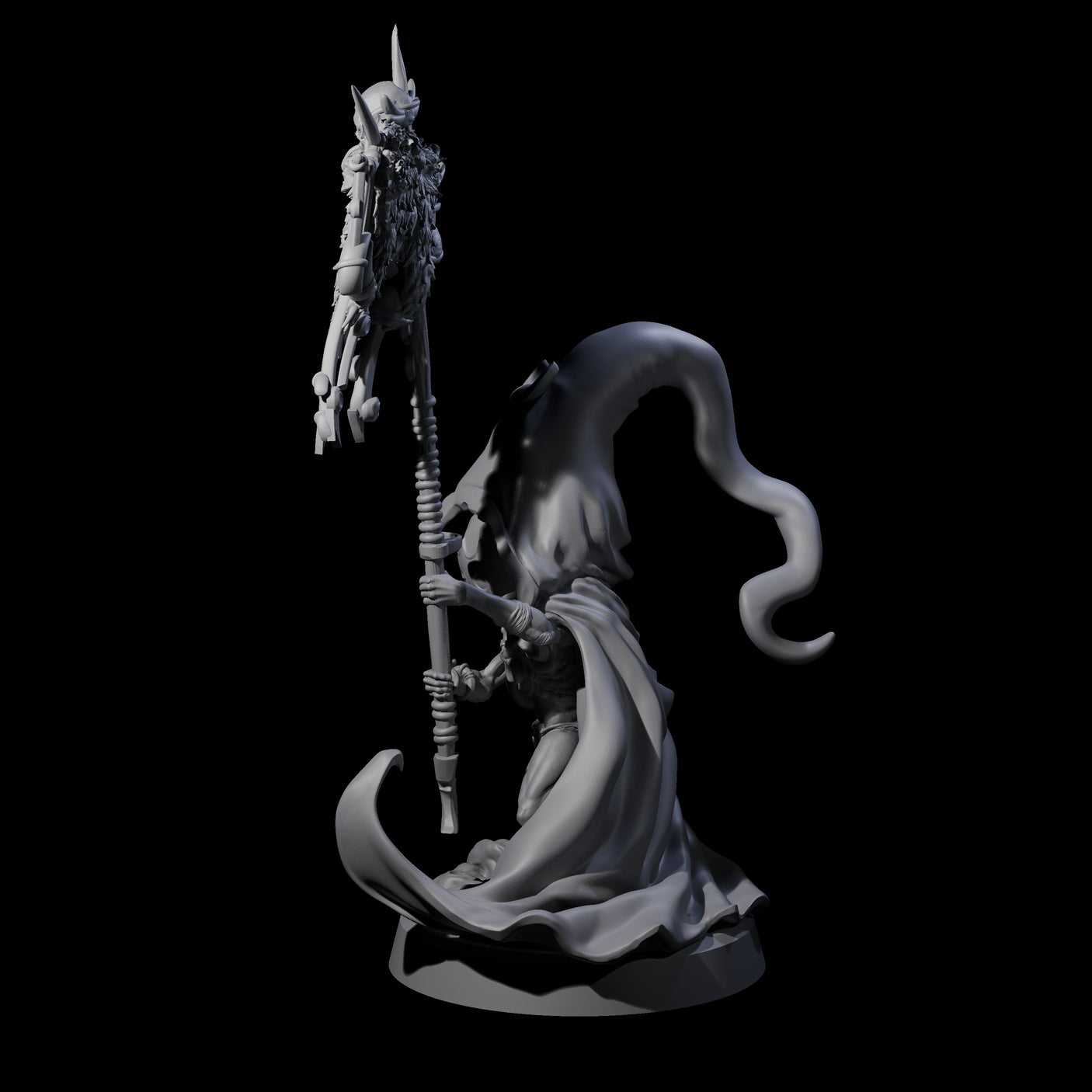 Spritely Azata Fighter D Miniature for Dungeons and Dragons, Pathfinder or other TTRPGs