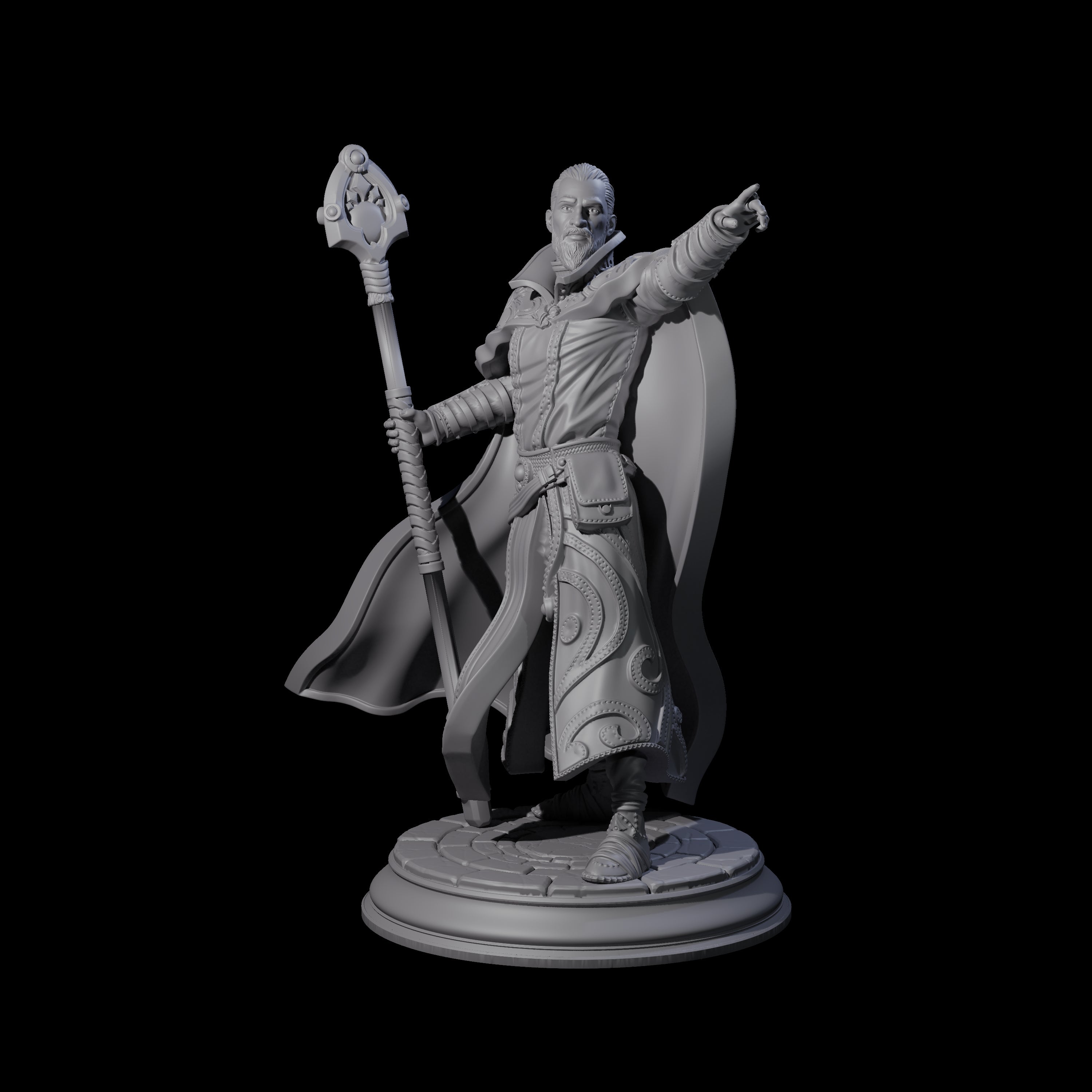 Spry Wizard Miniature for Dungeons and Dragons, Pathfinder or other TTRPGs