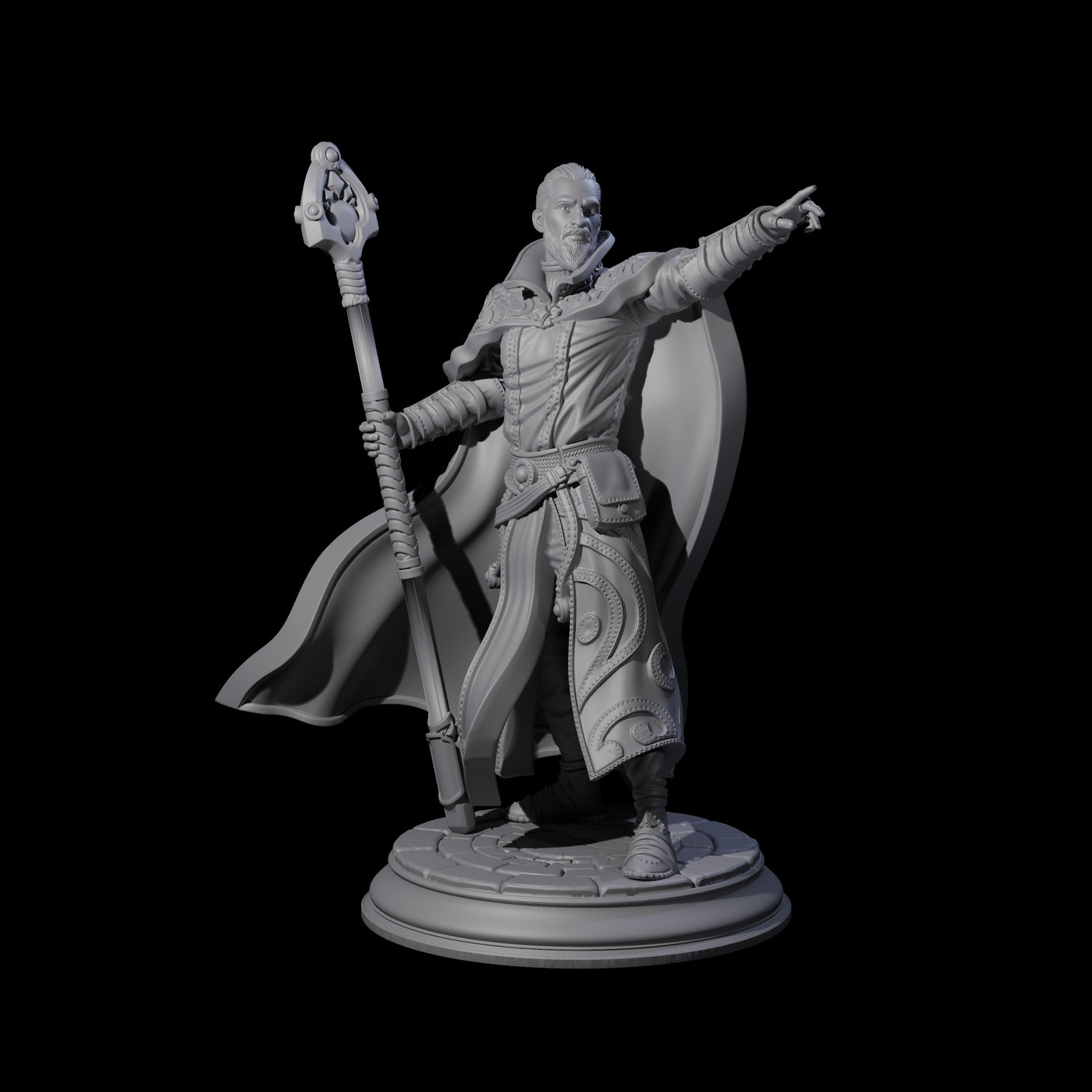 Spry Wizard Miniature for Dungeons and Dragons, Pathfinder or other TTRPGs