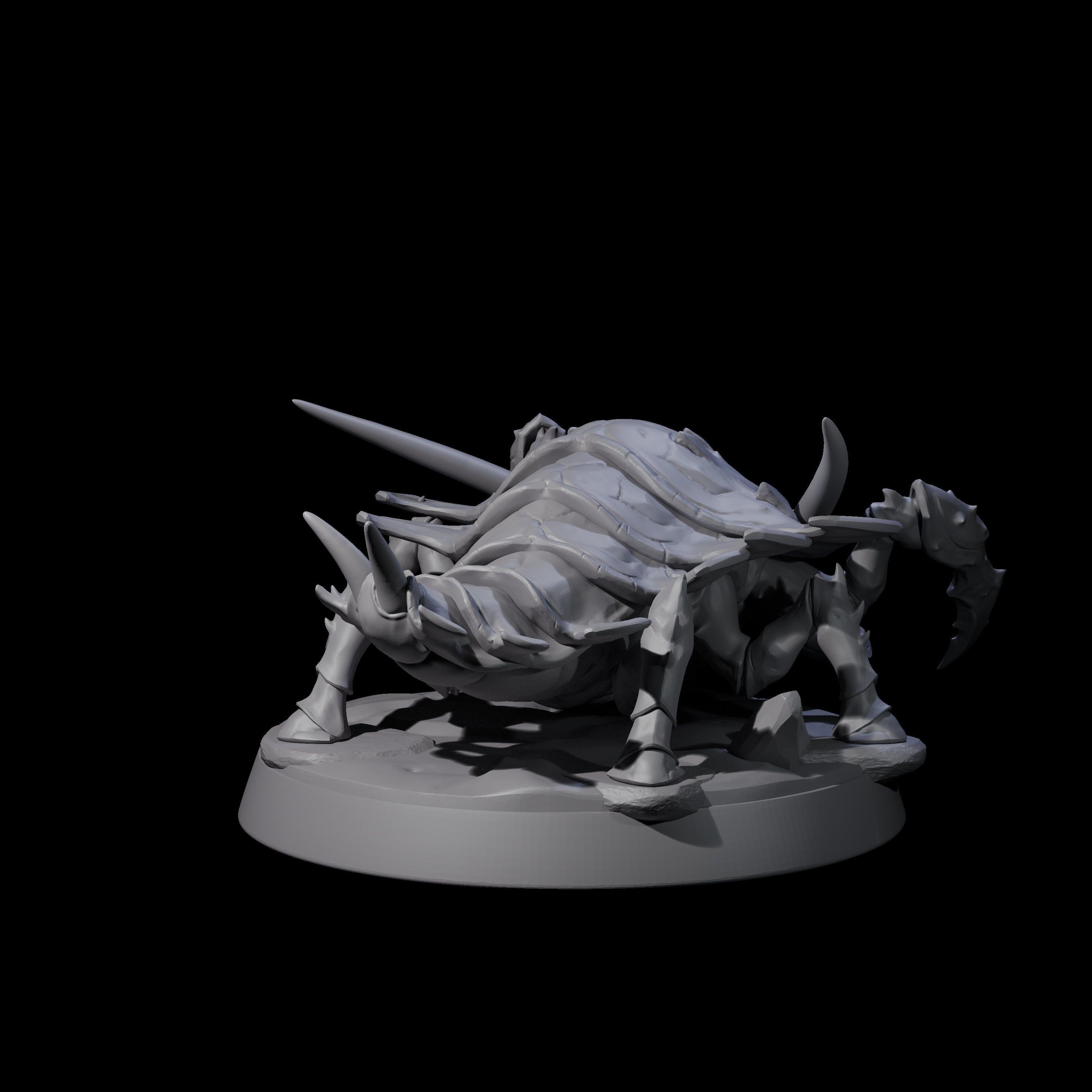 Squat Ankheg D Miniature for Dungeons and Dragons, Pathfinder or other TTRPGs