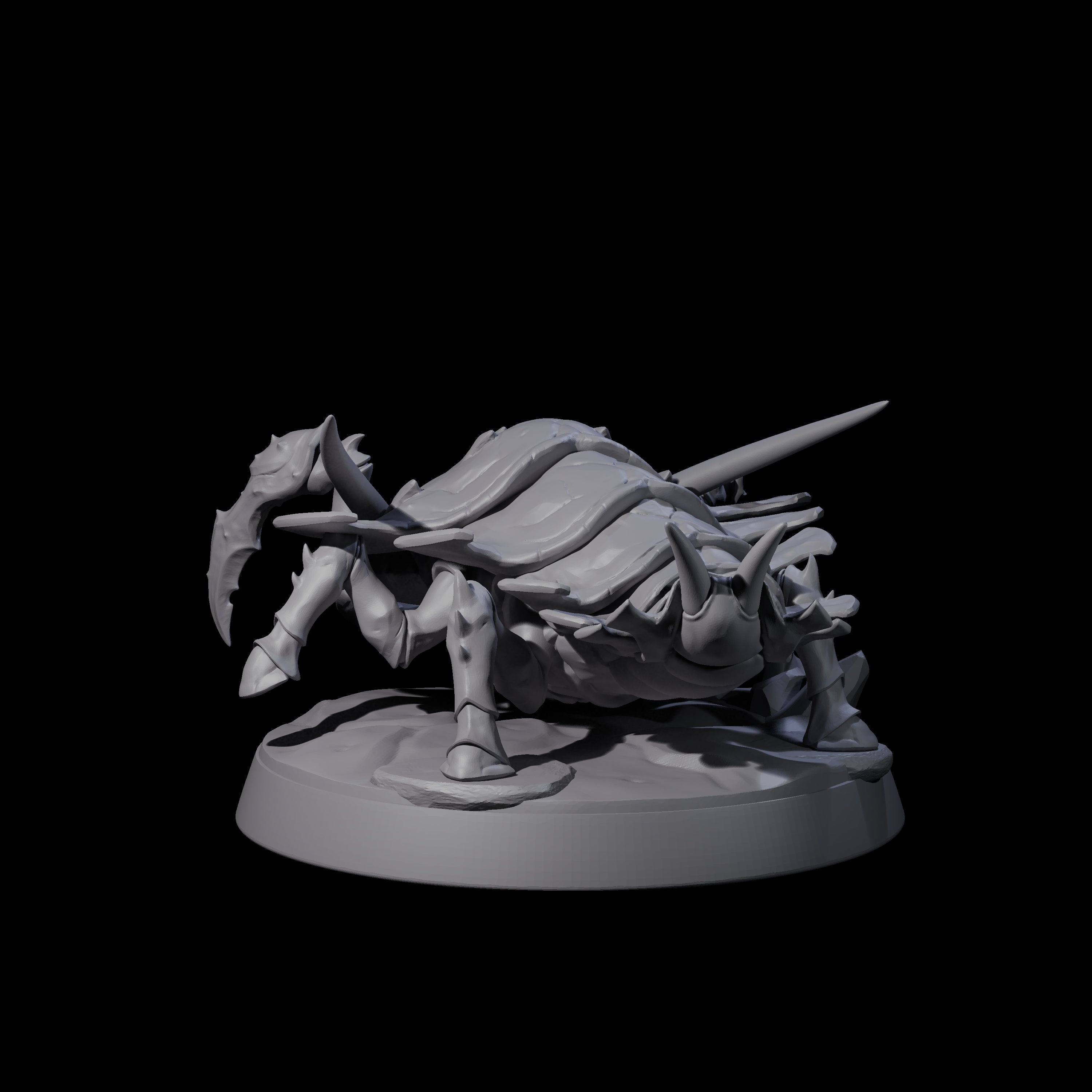 Squat Ankheg D Miniature for Dungeons and Dragons, Pathfinder or other TTRPGs