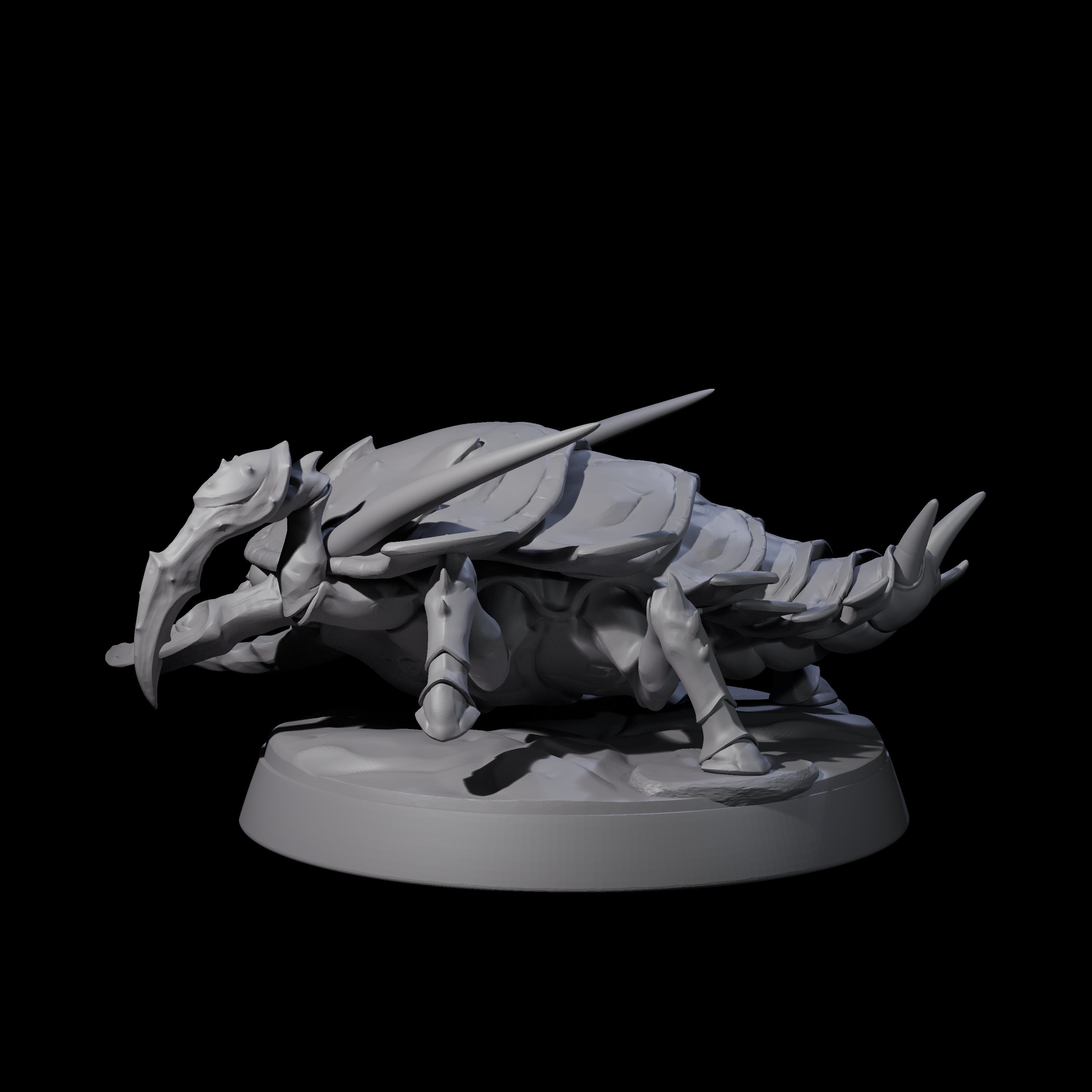 Squat Ankheg D Miniature for Dungeons and Dragons, Pathfinder or other TTRPGs
