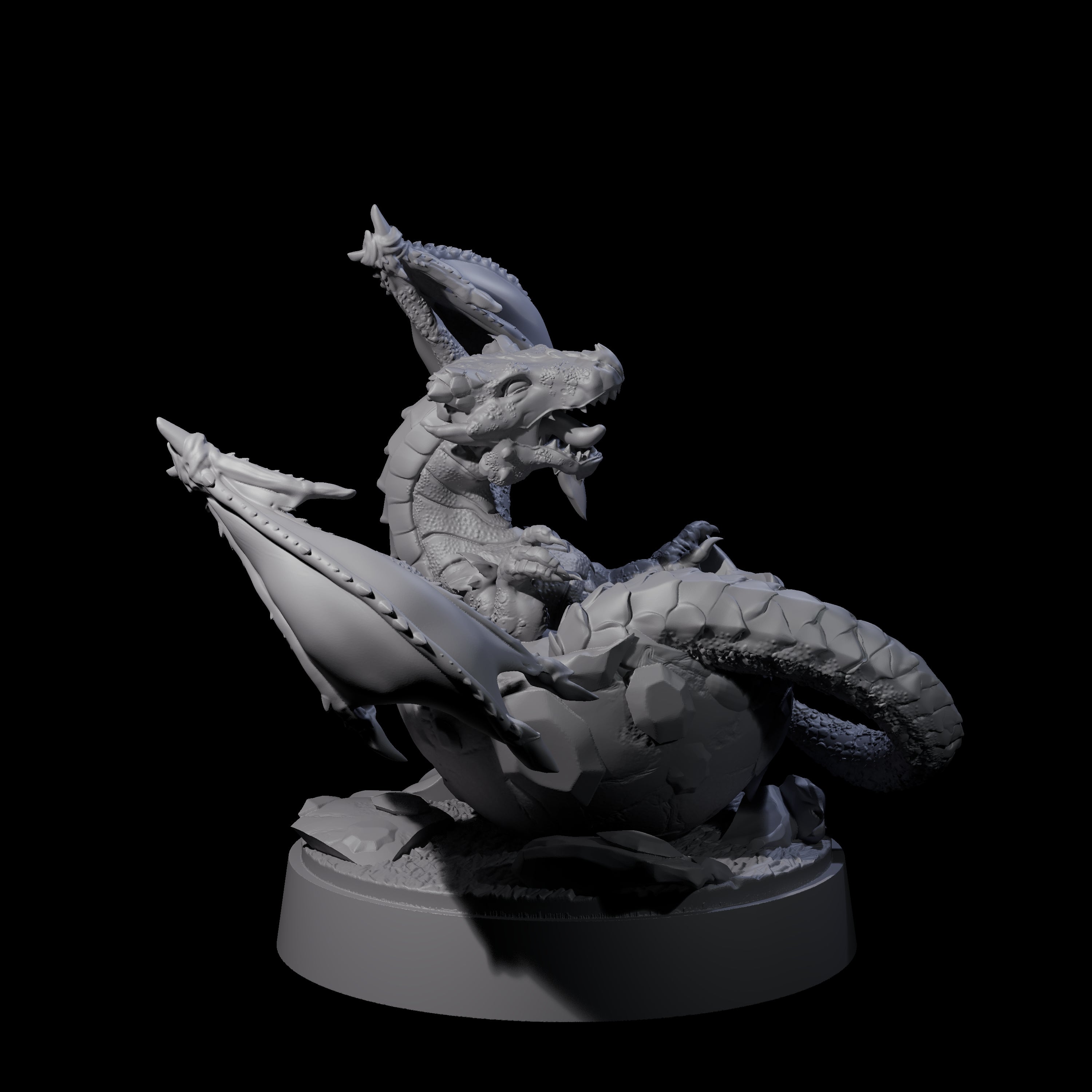 Squeaking Dragon Hatchling Miniature for Dungeons and Dragons, Pathfinder or other TTRPGs