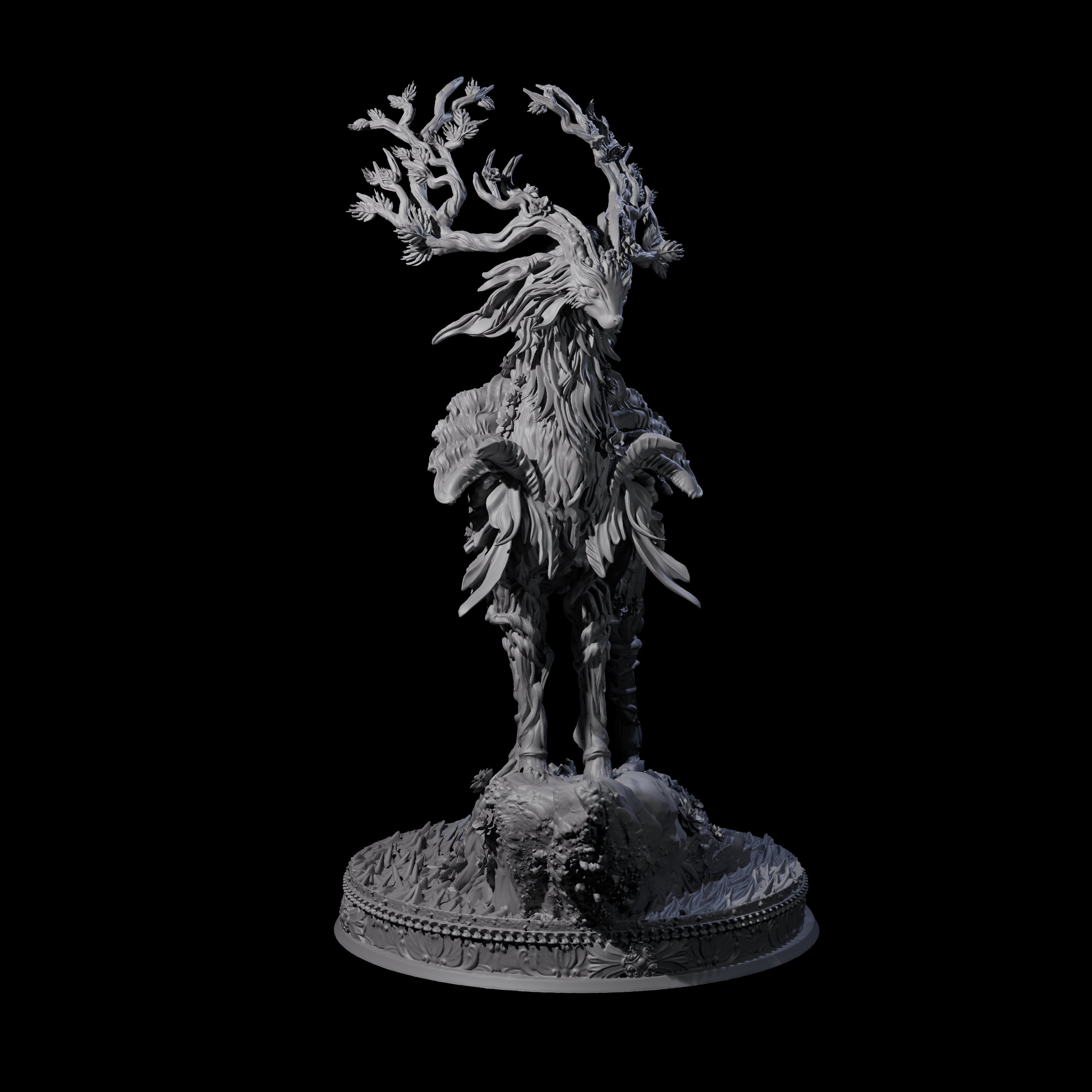 Stag-Like Forest Guardian Miniature for Dungeons and Dragons, Pathfinder or other TTRPGs