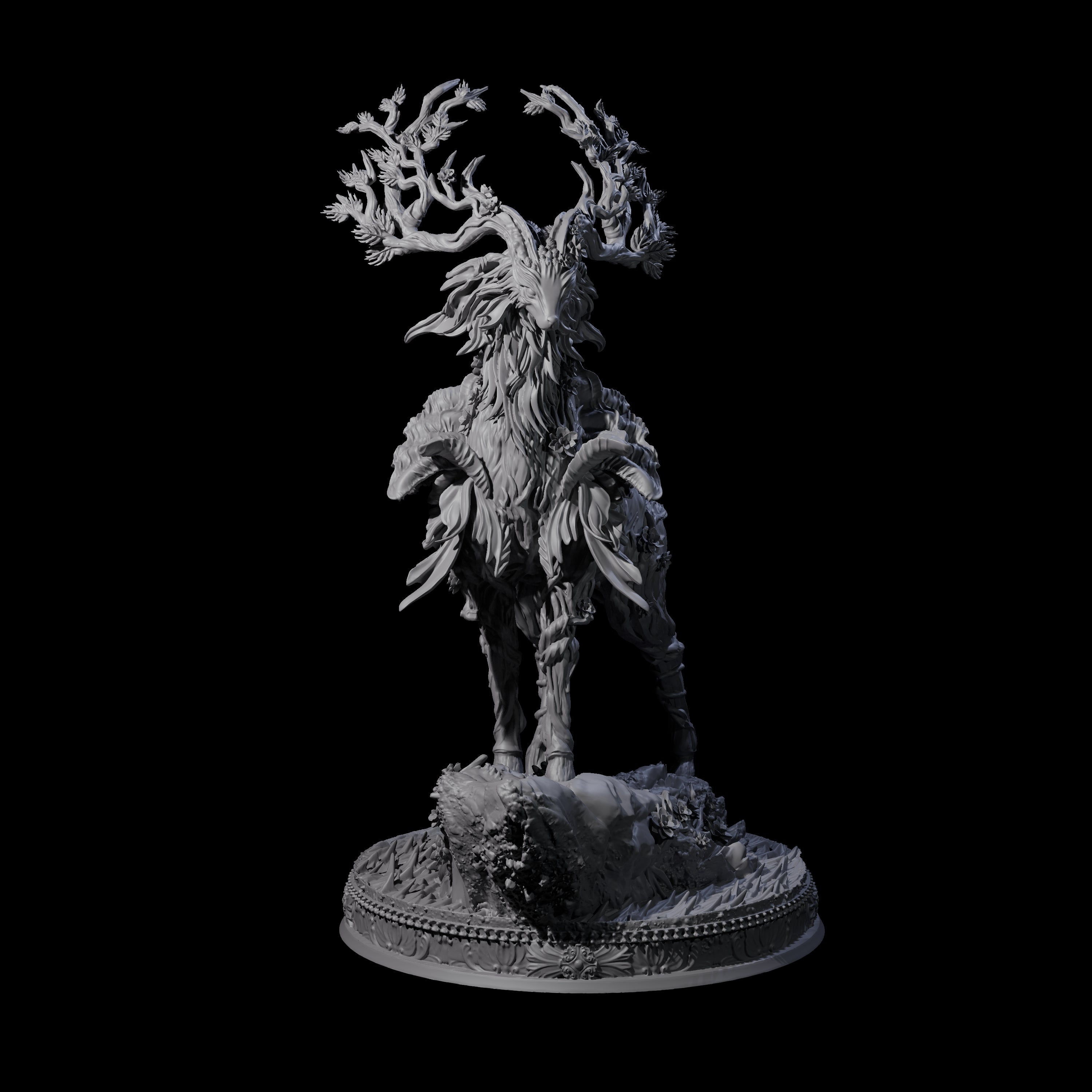 Stag-Like Forest Guardian Miniature for Dungeons and Dragons, Pathfinder or other TTRPGs