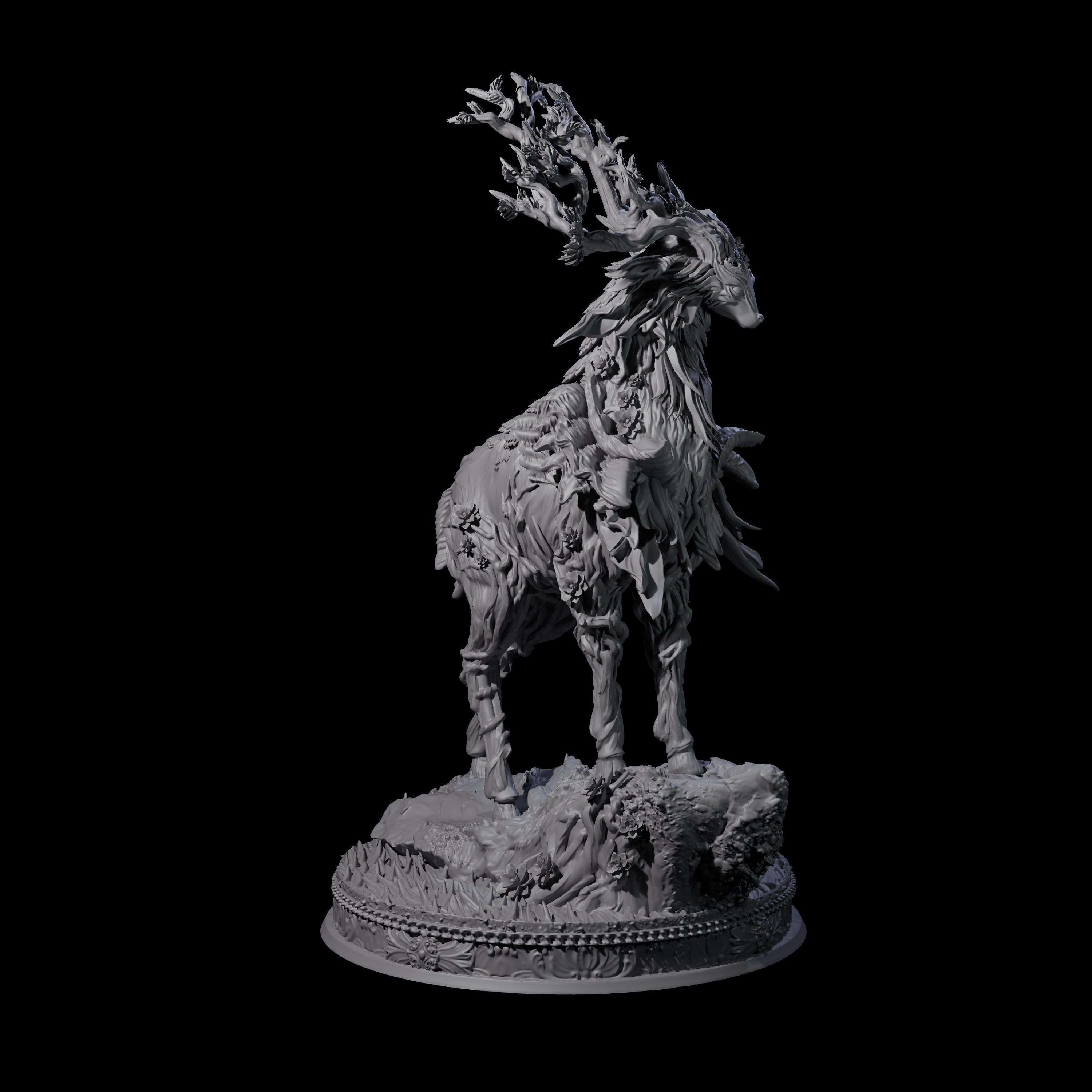 Stag-Like Forest Guardian Miniature for Dungeons and Dragons, Pathfinder or other TTRPGs