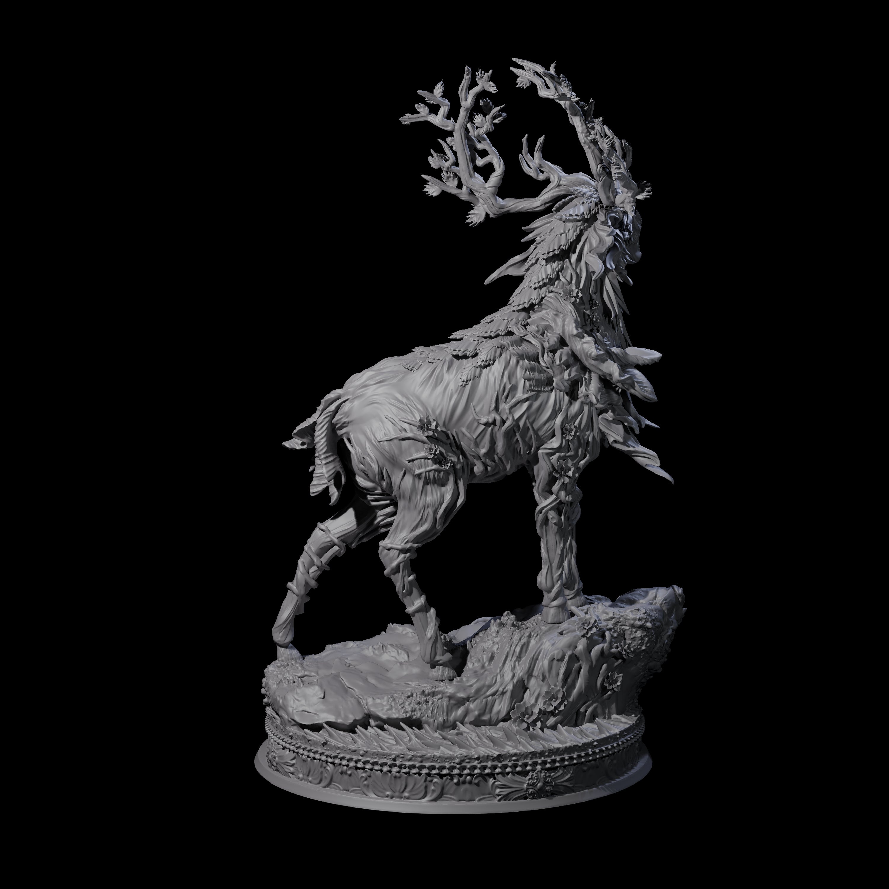 Stag-Like Forest Guardian Miniature for Dungeons and Dragons, Pathfinder or other TTRPGs