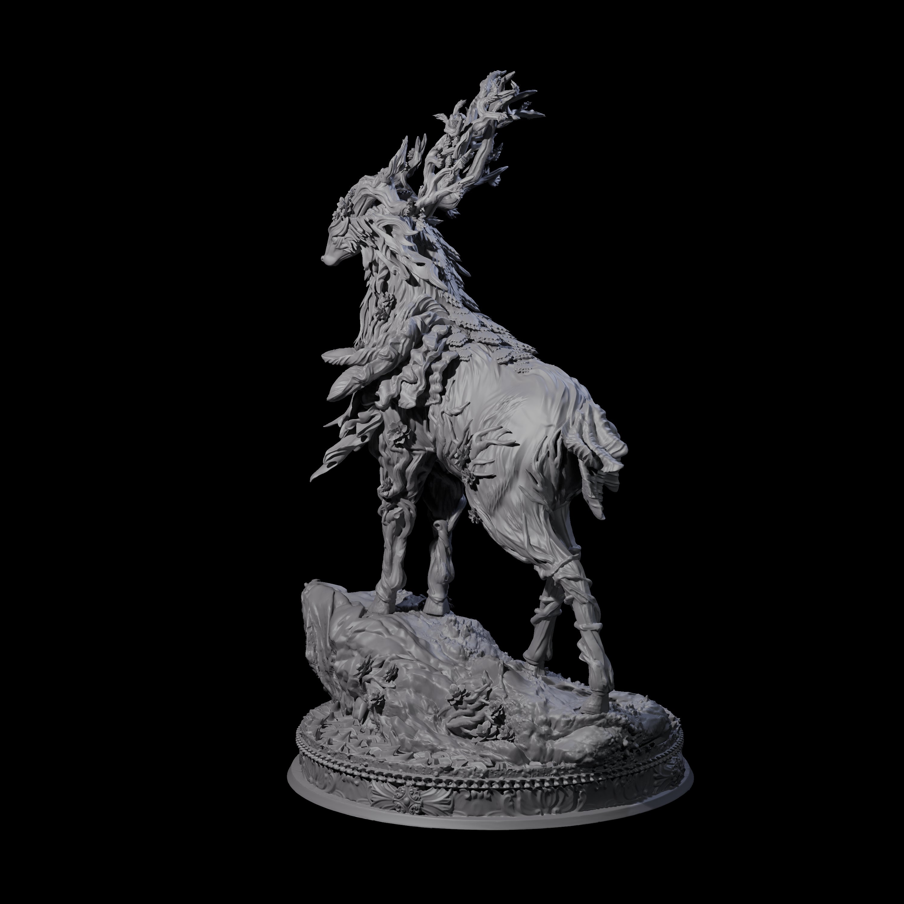 Stag-Like Forest Guardian Miniature for Dungeons and Dragons, Pathfinder or other TTRPGs