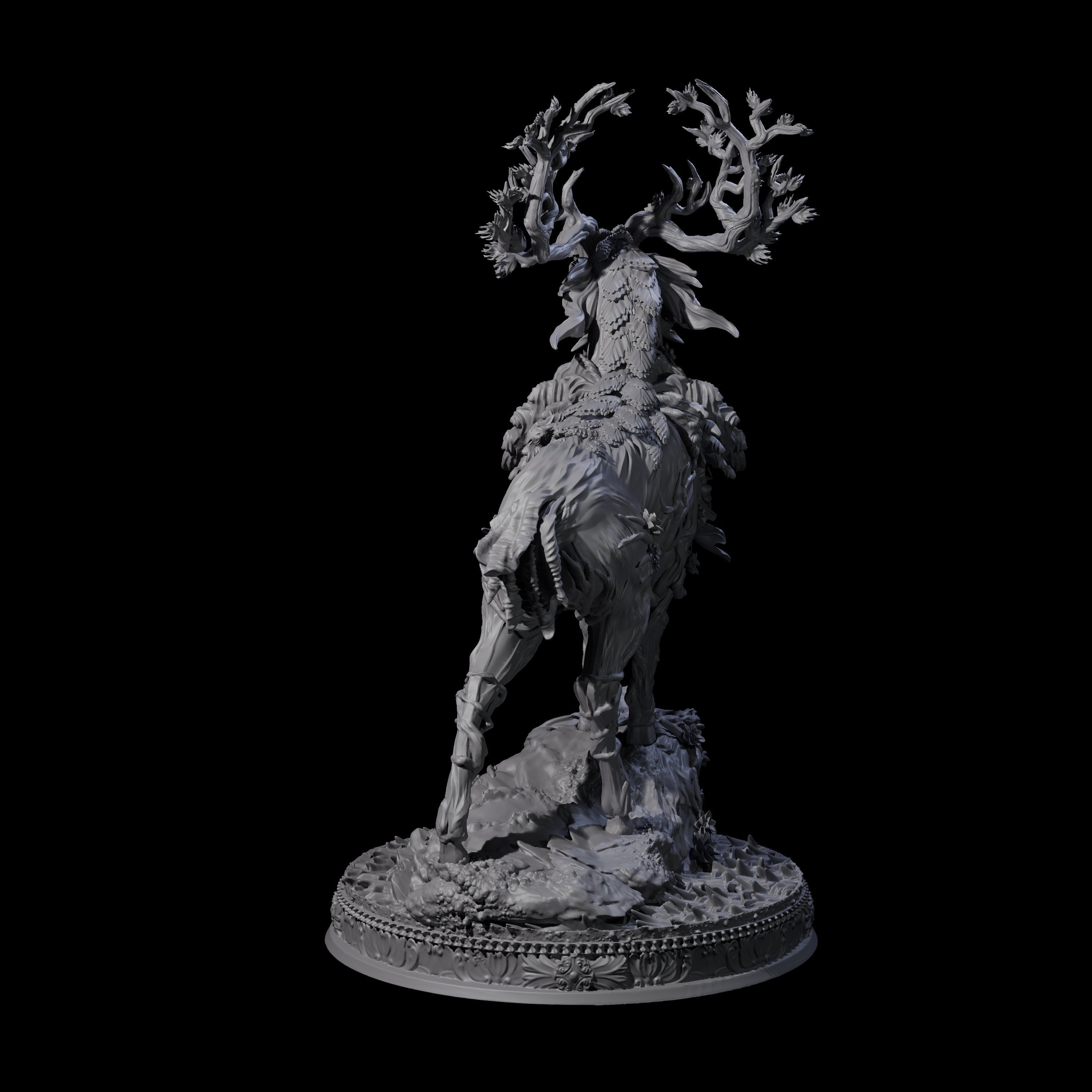 Stag-Like Forest Guardian Miniature for Dungeons and Dragons, Pathfinder or other TTRPGs
