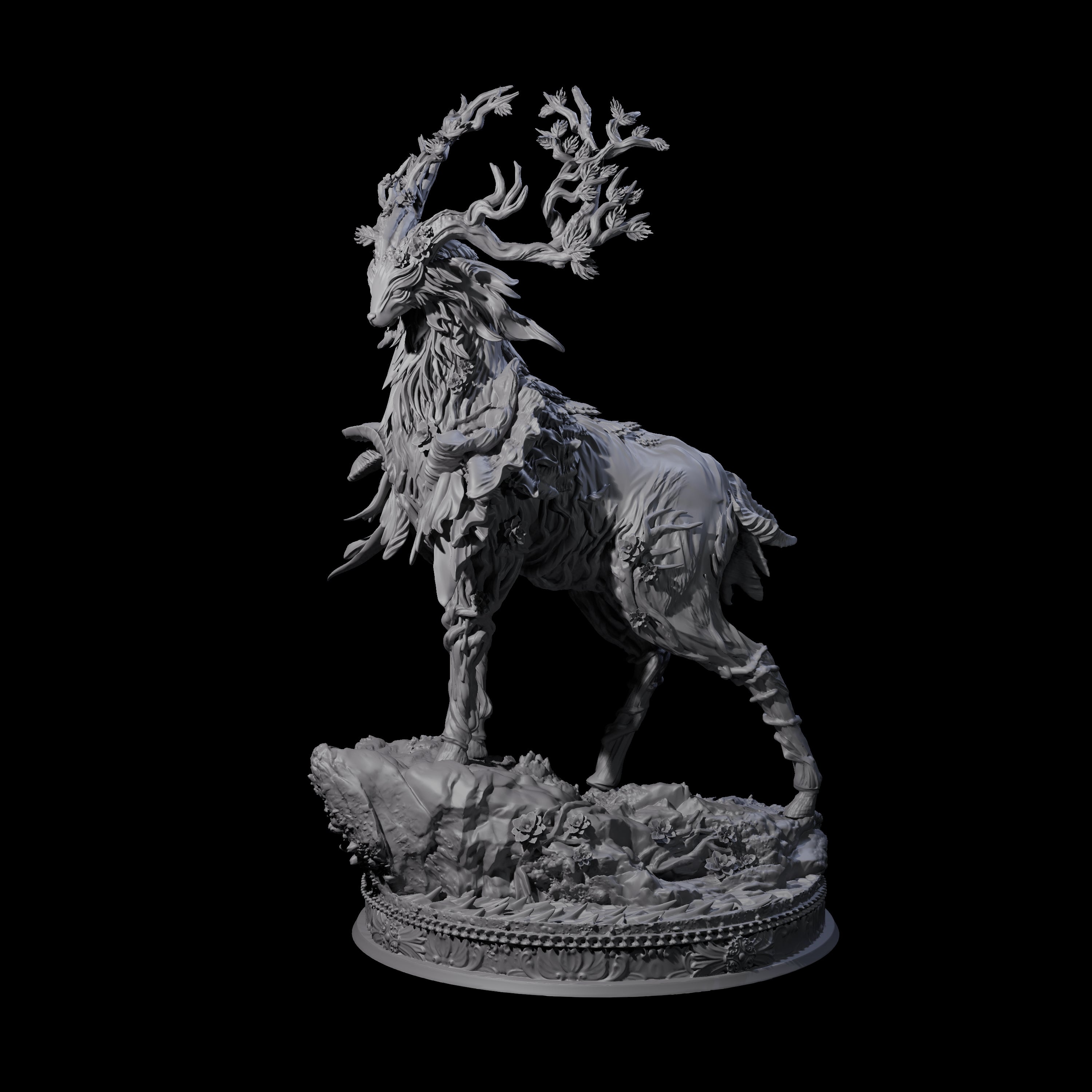 Stag-Like Forest Guardian Miniature for Dungeons and Dragons, Pathfinder or other TTRPGs