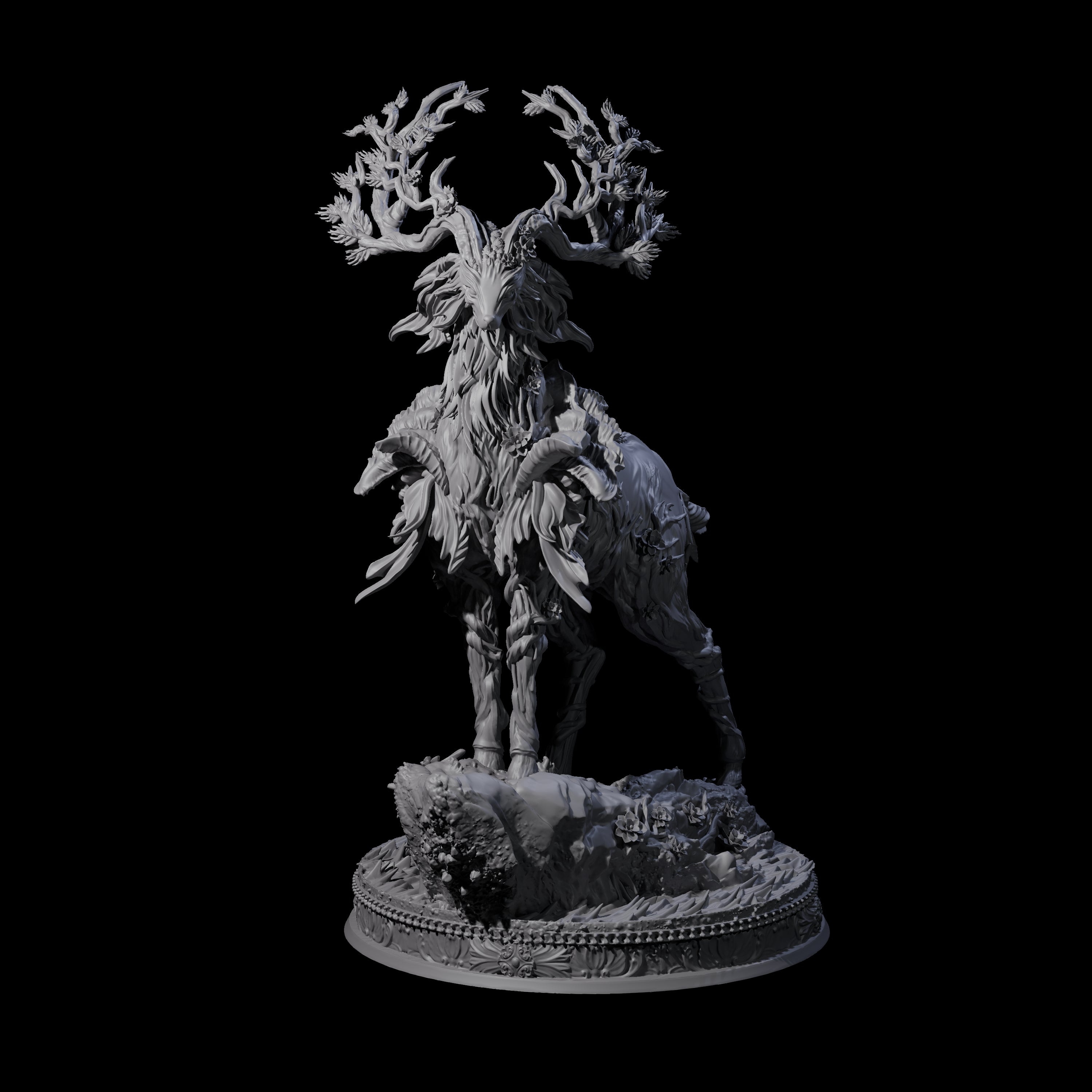 Stag-Like Forest Guardian Miniature for Dungeons and Dragons, Pathfinder or other TTRPGs
