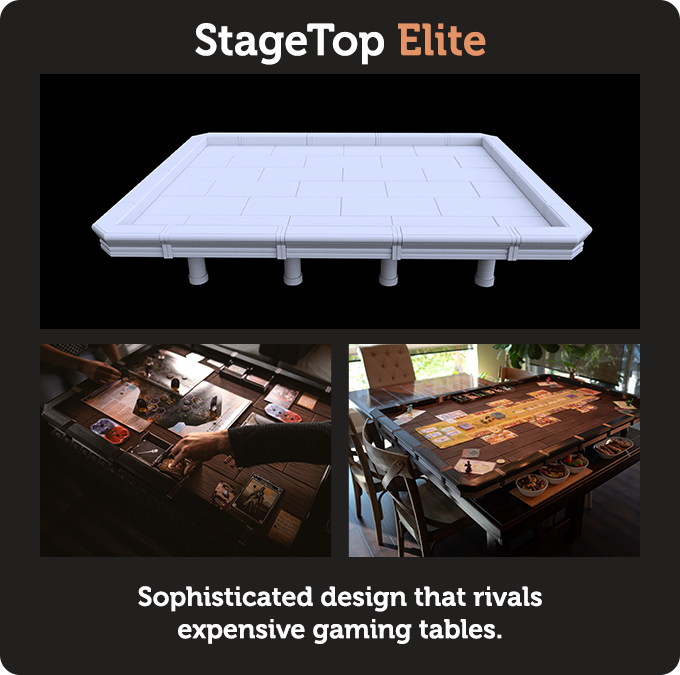 StageTop Gaming Table - ELITE Miniature for Dungeons and Dragons, Pathfinder or other TTRPGs
