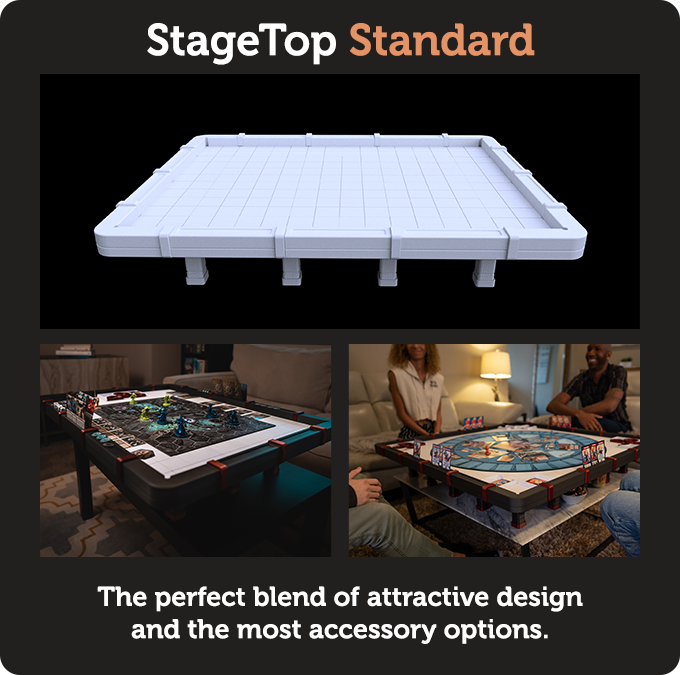 StageTop Gaming Table - STANDARD Miniature for Dungeons and Dragons, Pathfinder or other TTRPGs