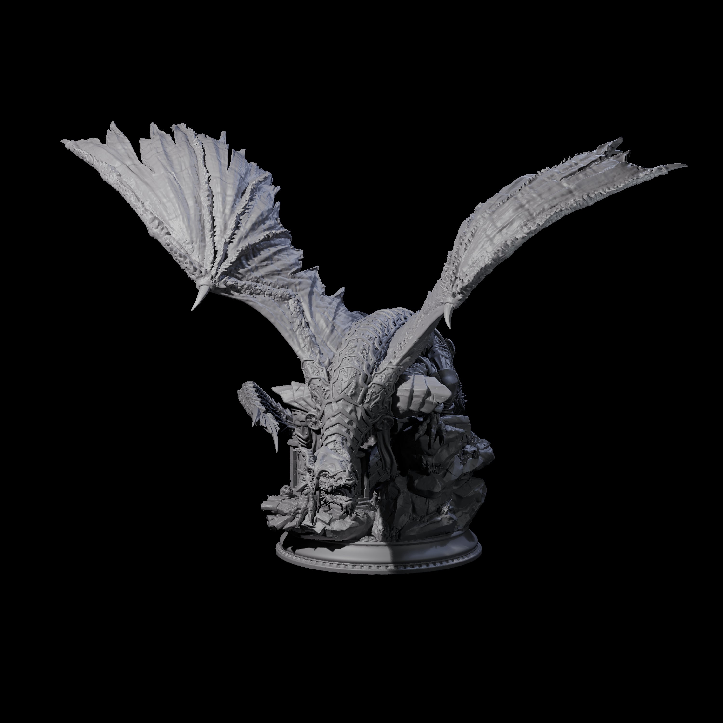 Stalking Chromatic Dragon Miniature for Dungeons and Dragons, Pathfinder or other TTRPGs