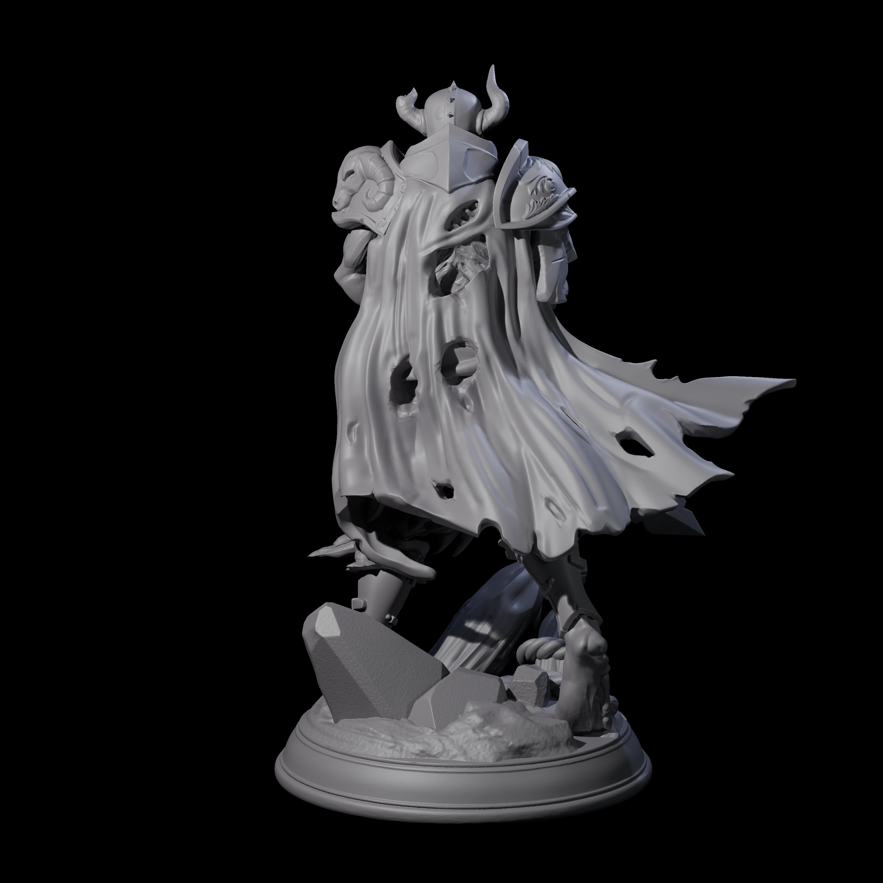 Stalking Death Knight Miniature for Dungeons and Dragons, Pathfinder or other TTRPGs