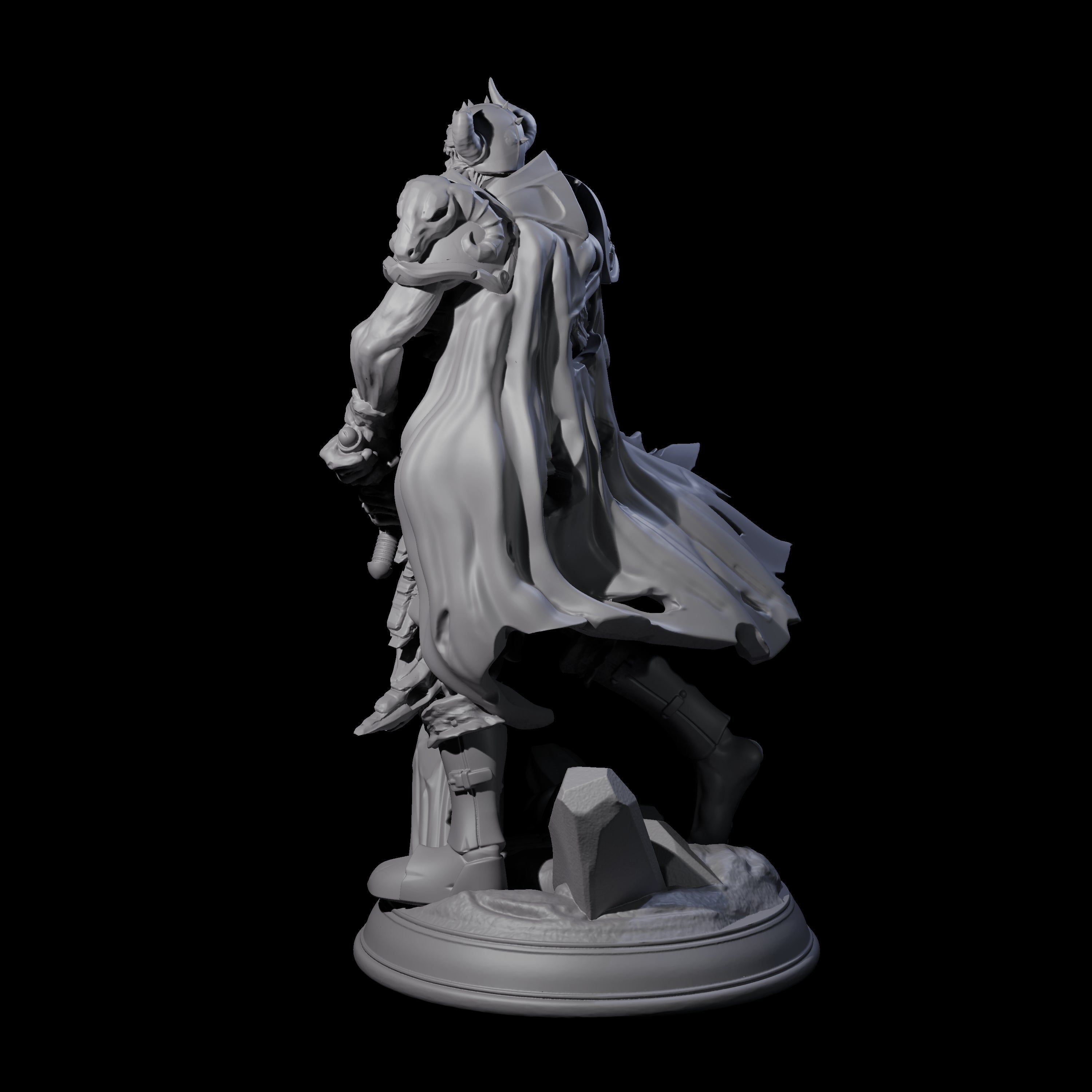 Stalking Death Knight Miniature for Dungeons and Dragons, Pathfinder or other TTRPGs