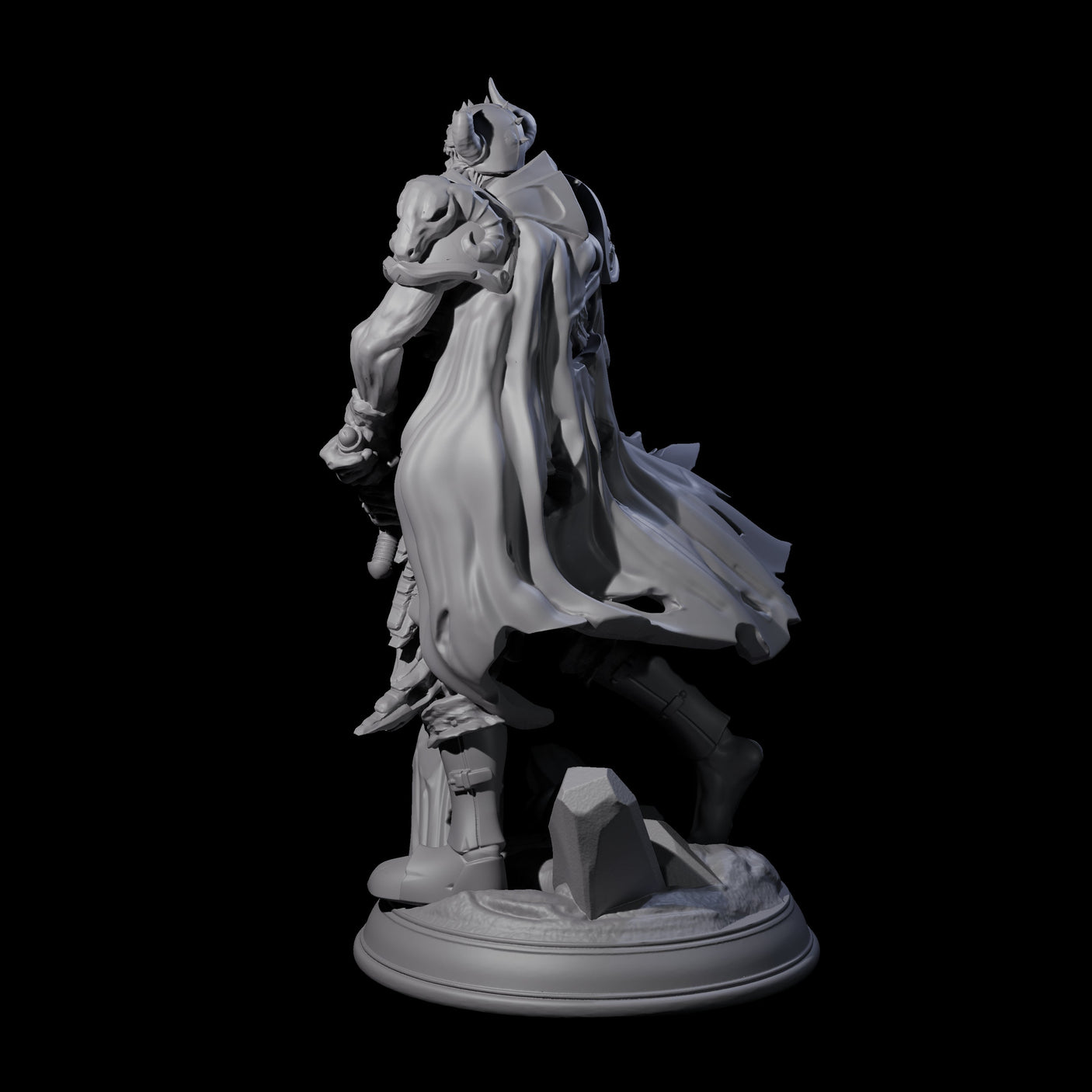 Stalking Death Knight Miniature for Dungeons and Dragons, Pathfinder or other TTRPGs