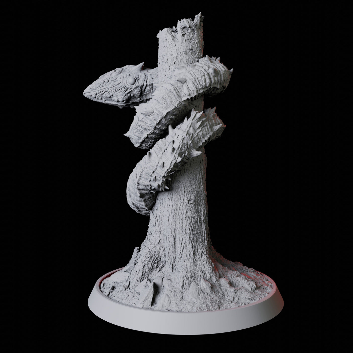 Stalking Frost Worm Miniature for Dungeons and Dragons, Pathfinder or other TTRPGs